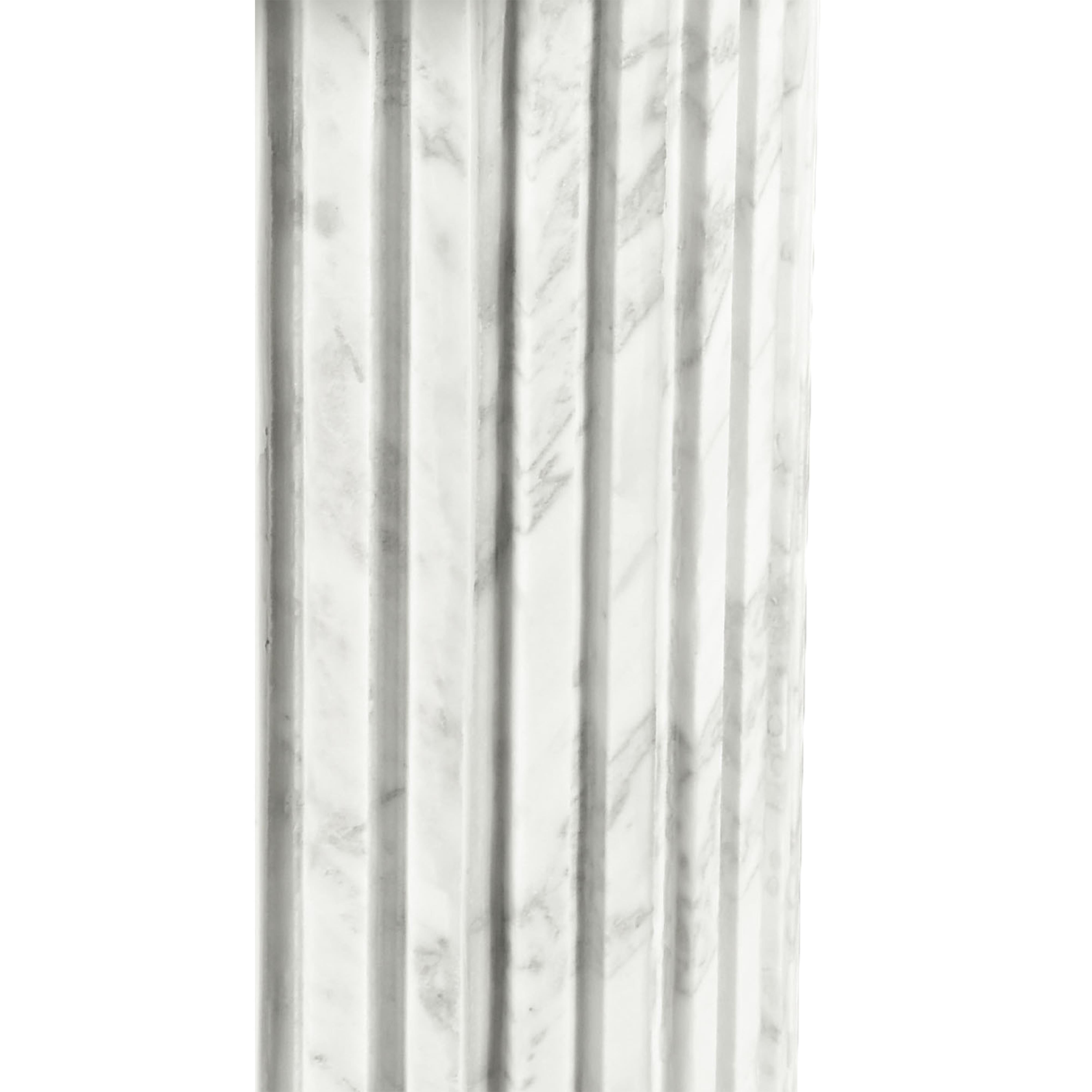 Meridian Genoa White End Table