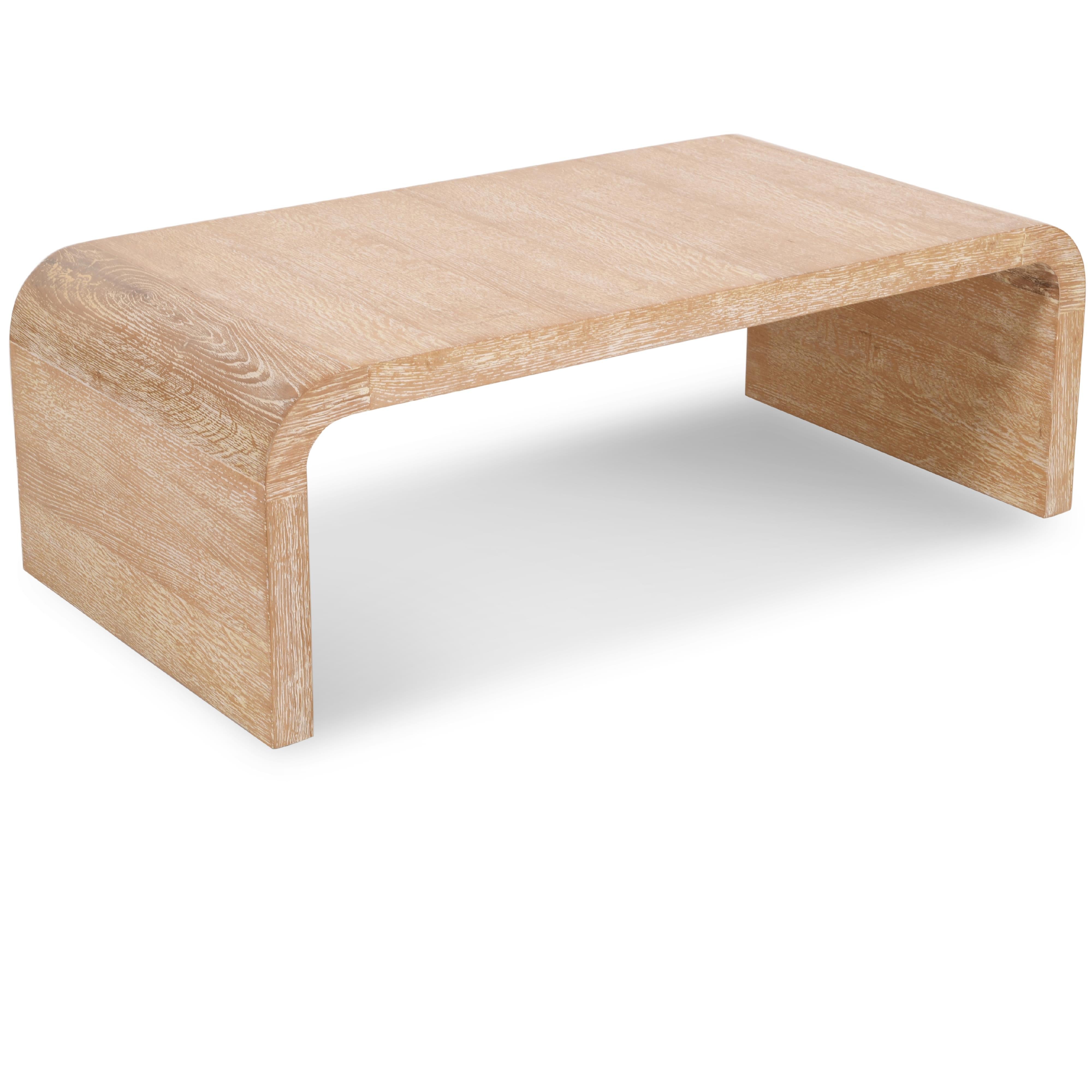Meridian Cresthill White Oak Coffee Table