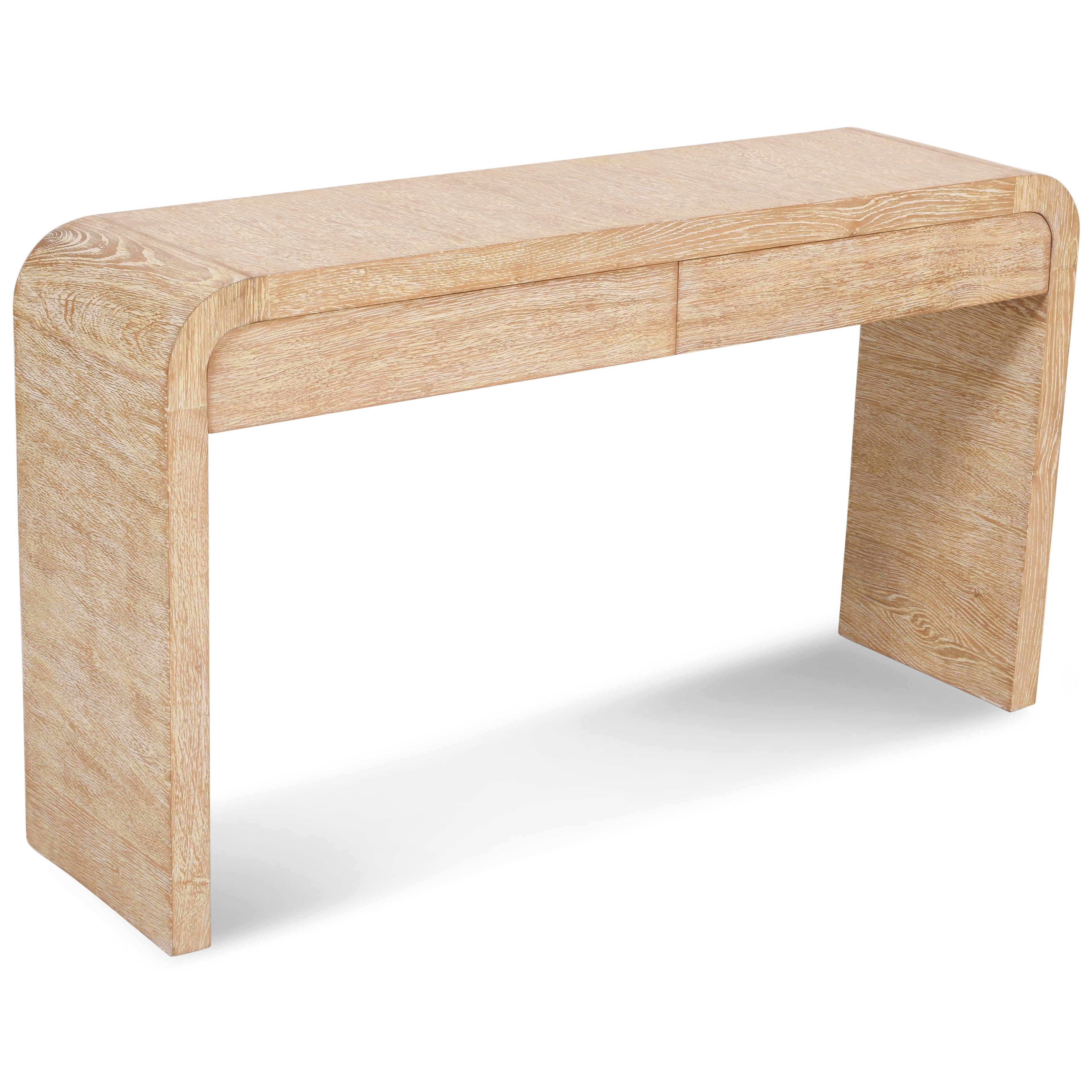 Meridian Cresthill White Oak Console Table