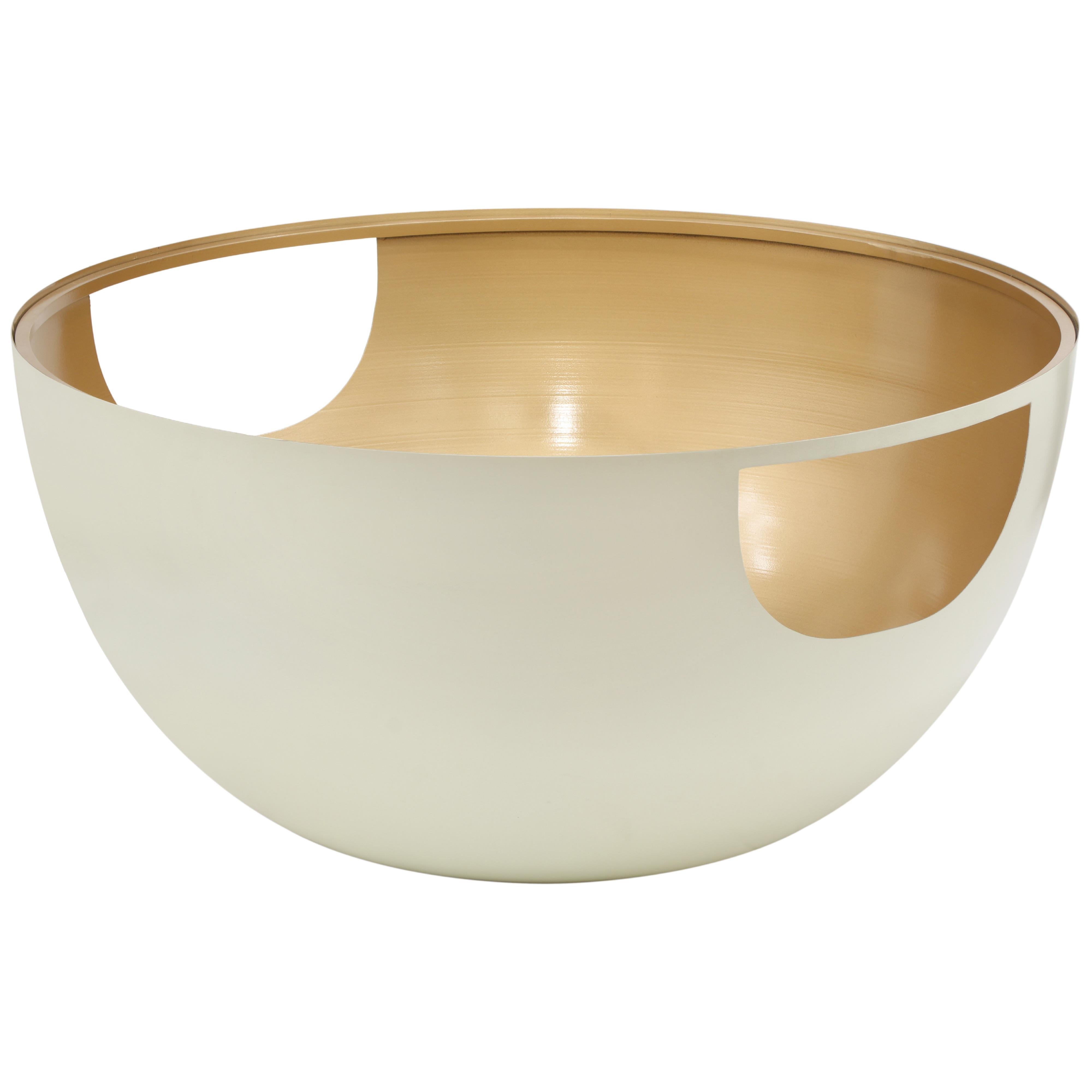 Meridian Doma Cream / Gold Coffee Table