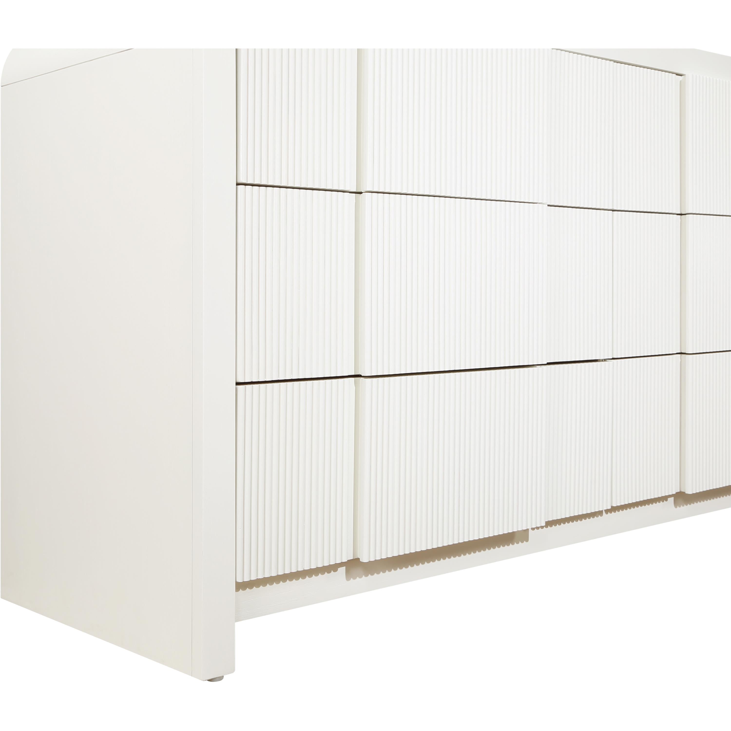 Meridian Fluted Cream Dresser