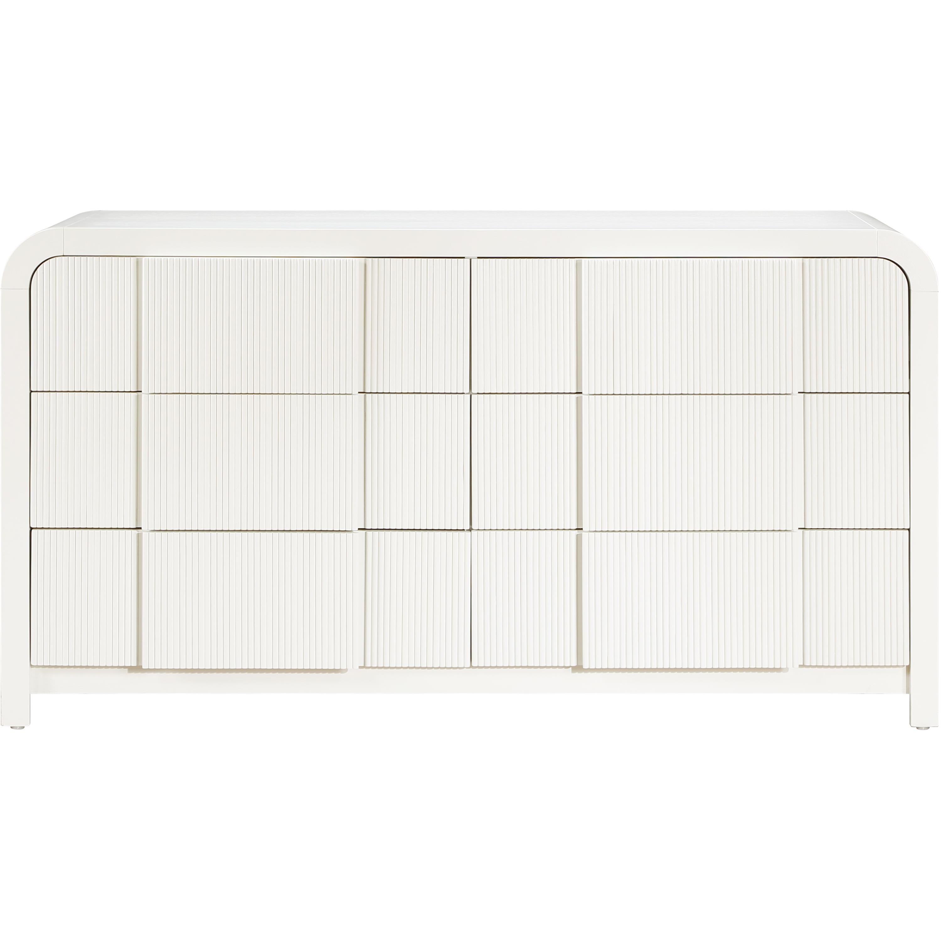 Meridian Fluted Cream Dresser