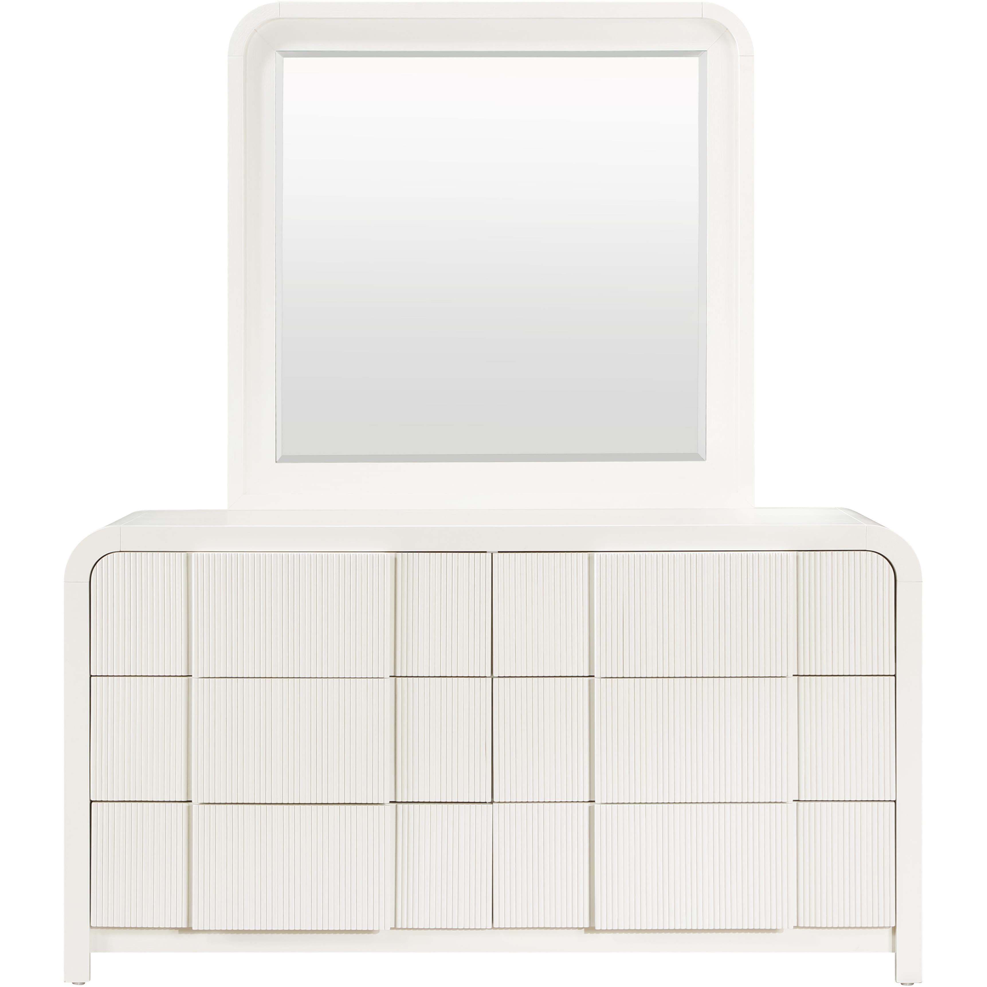 Meridian Fluted Cream Dresser