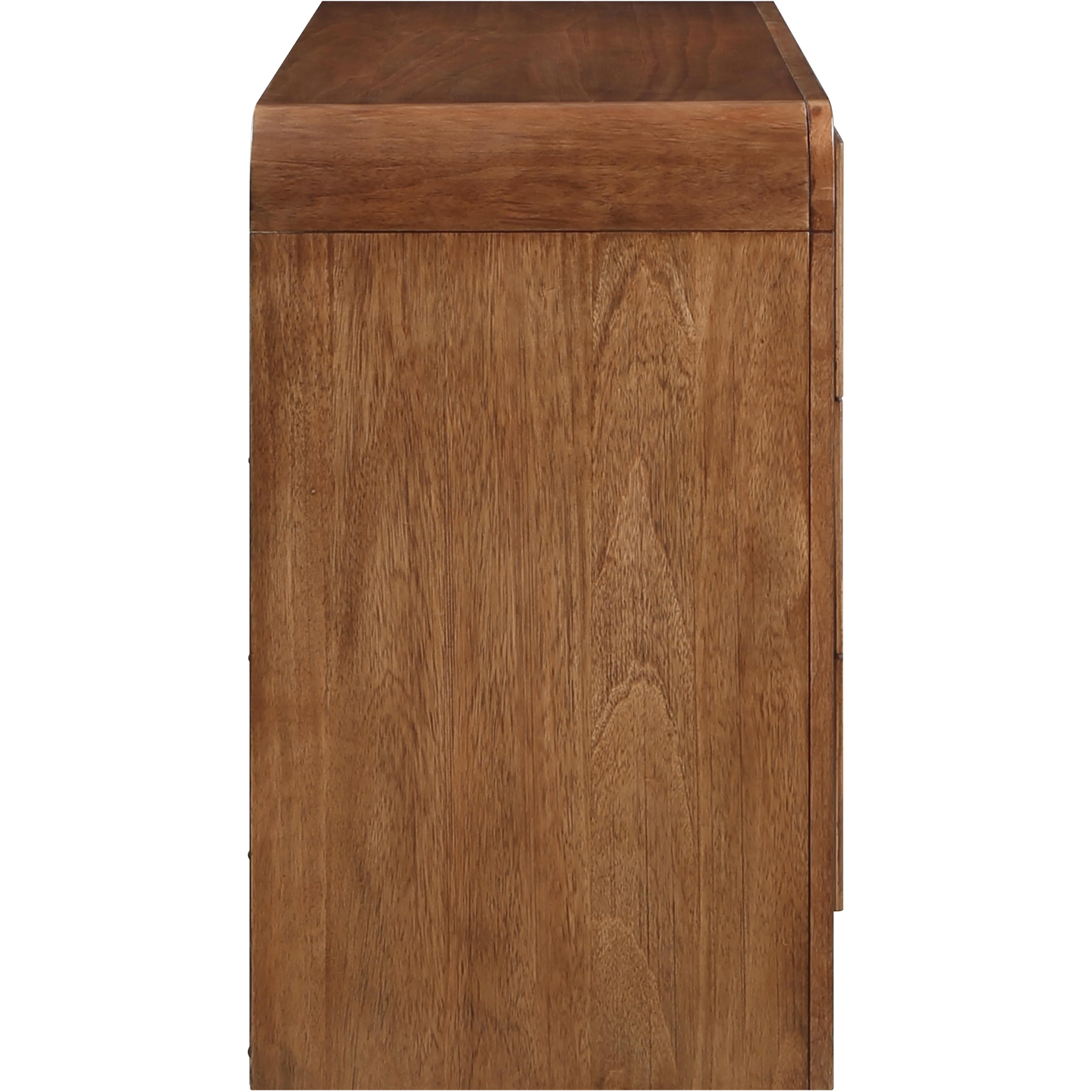 Meridian Fluted Walnut Dresser