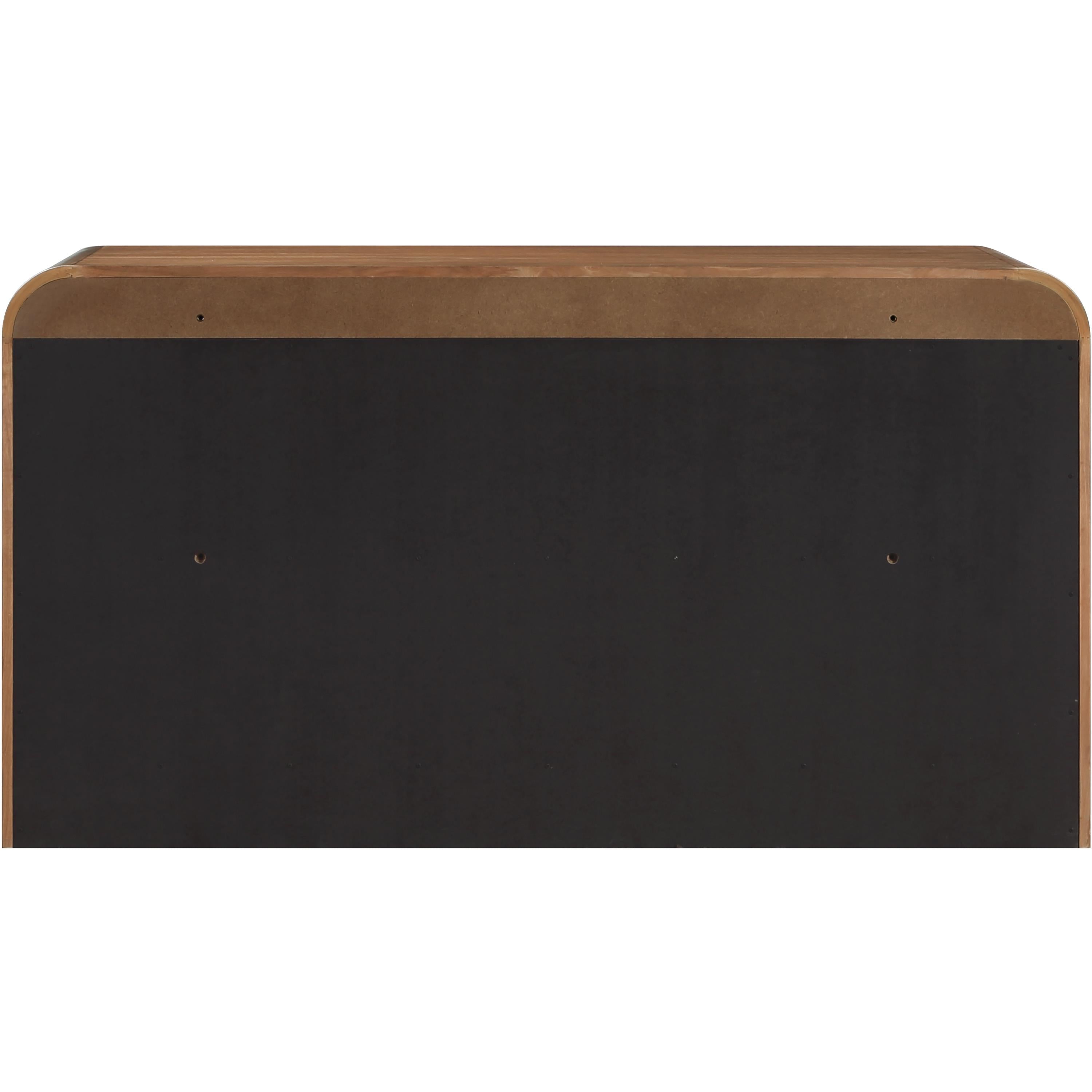 Meridian Fluted Walnut Dresser