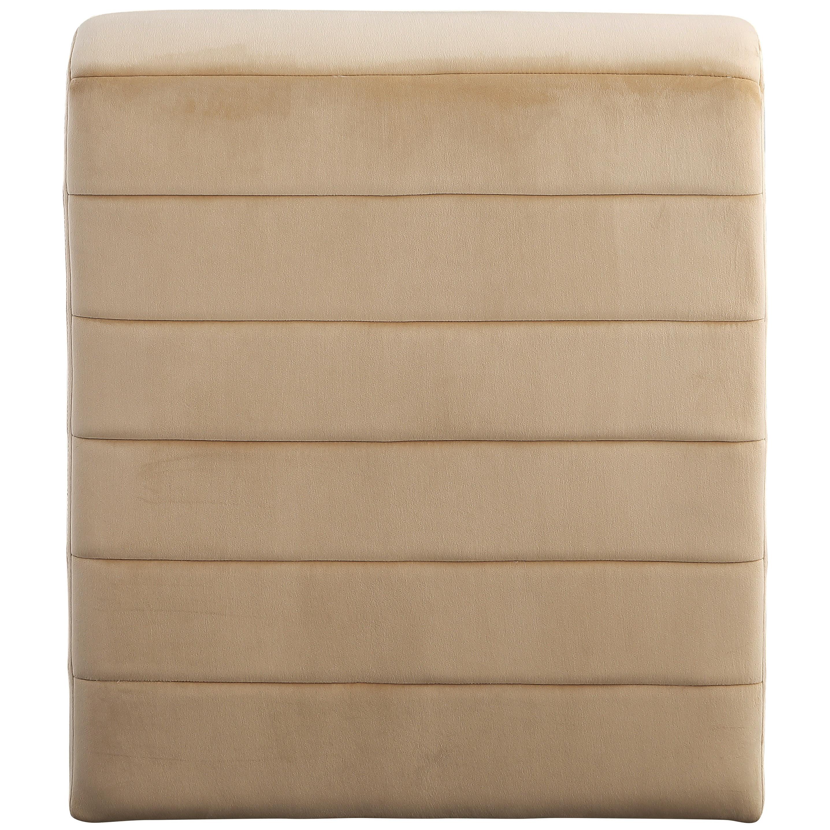 Meridian Ivy Camel Velvet Accent Chair