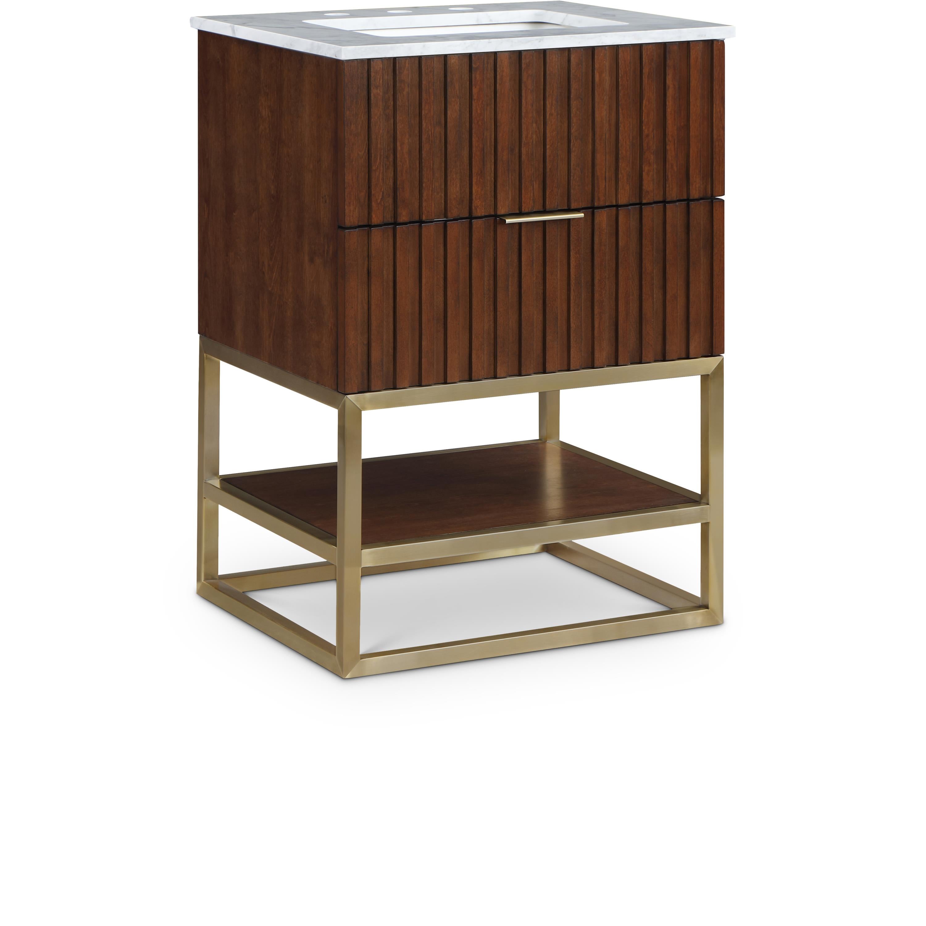 Meridian Monad Walnut Bathroom Vanity