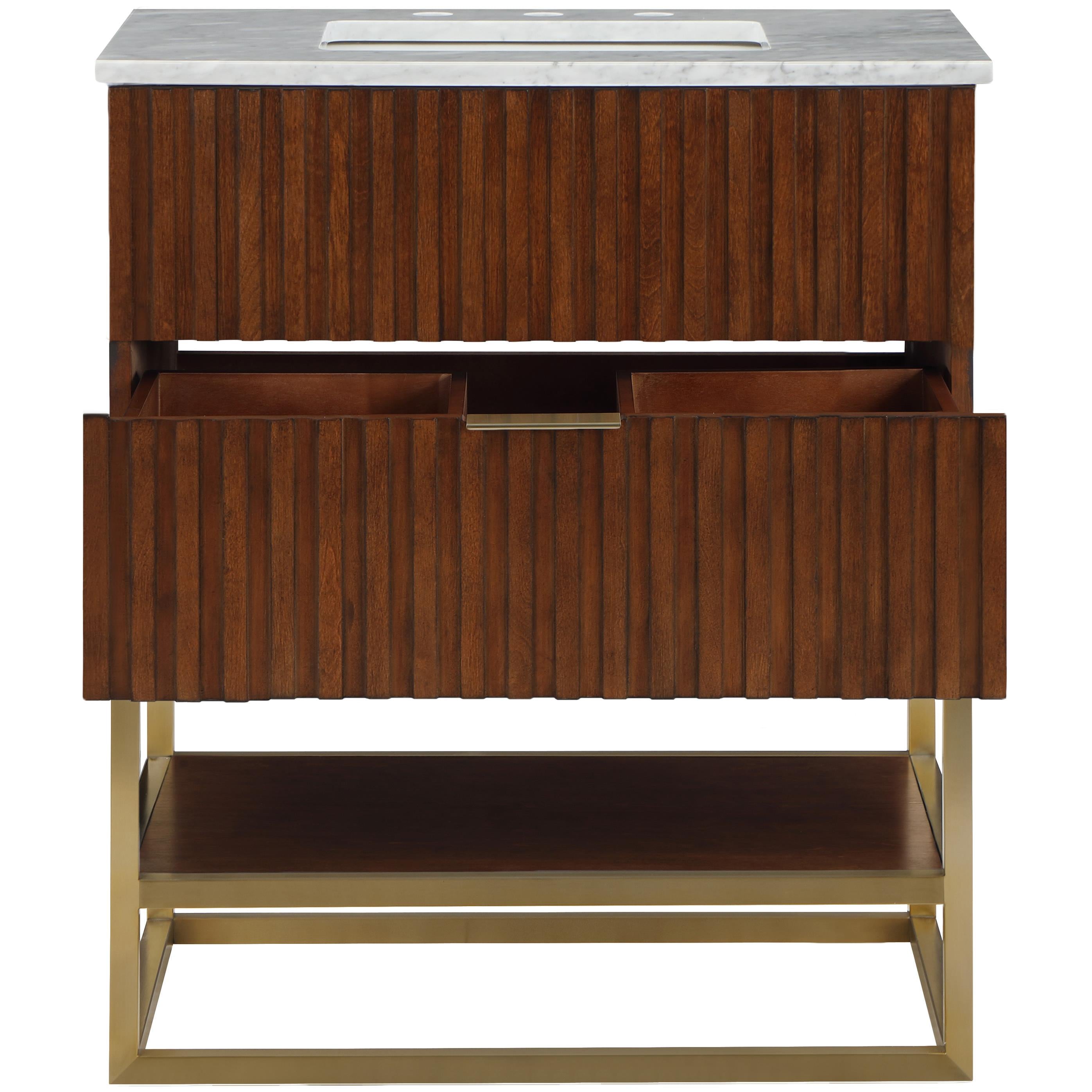 Meridian Monad Walnut Bathroom Vanity