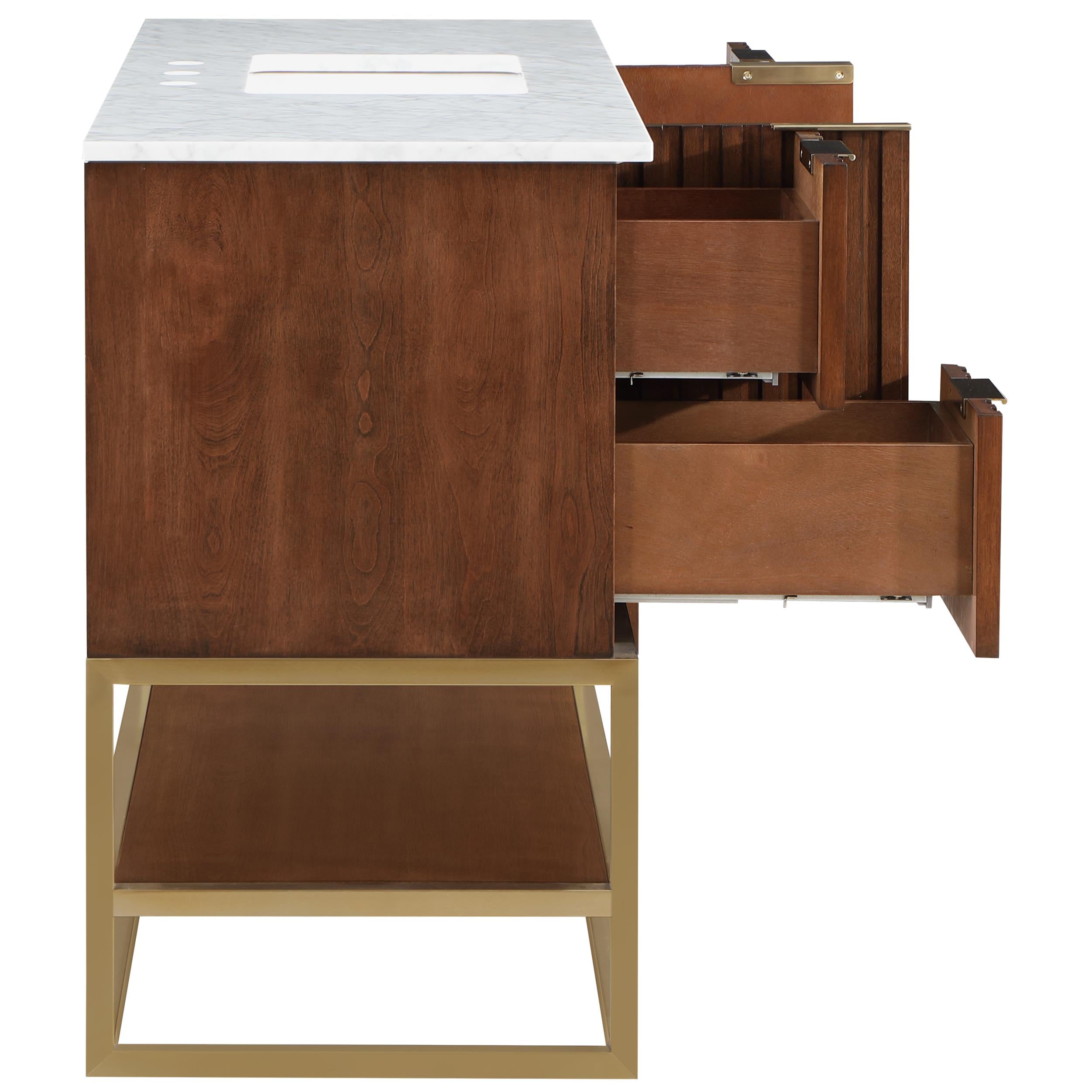 Meridian Monad Walnut Bathroom Vanity