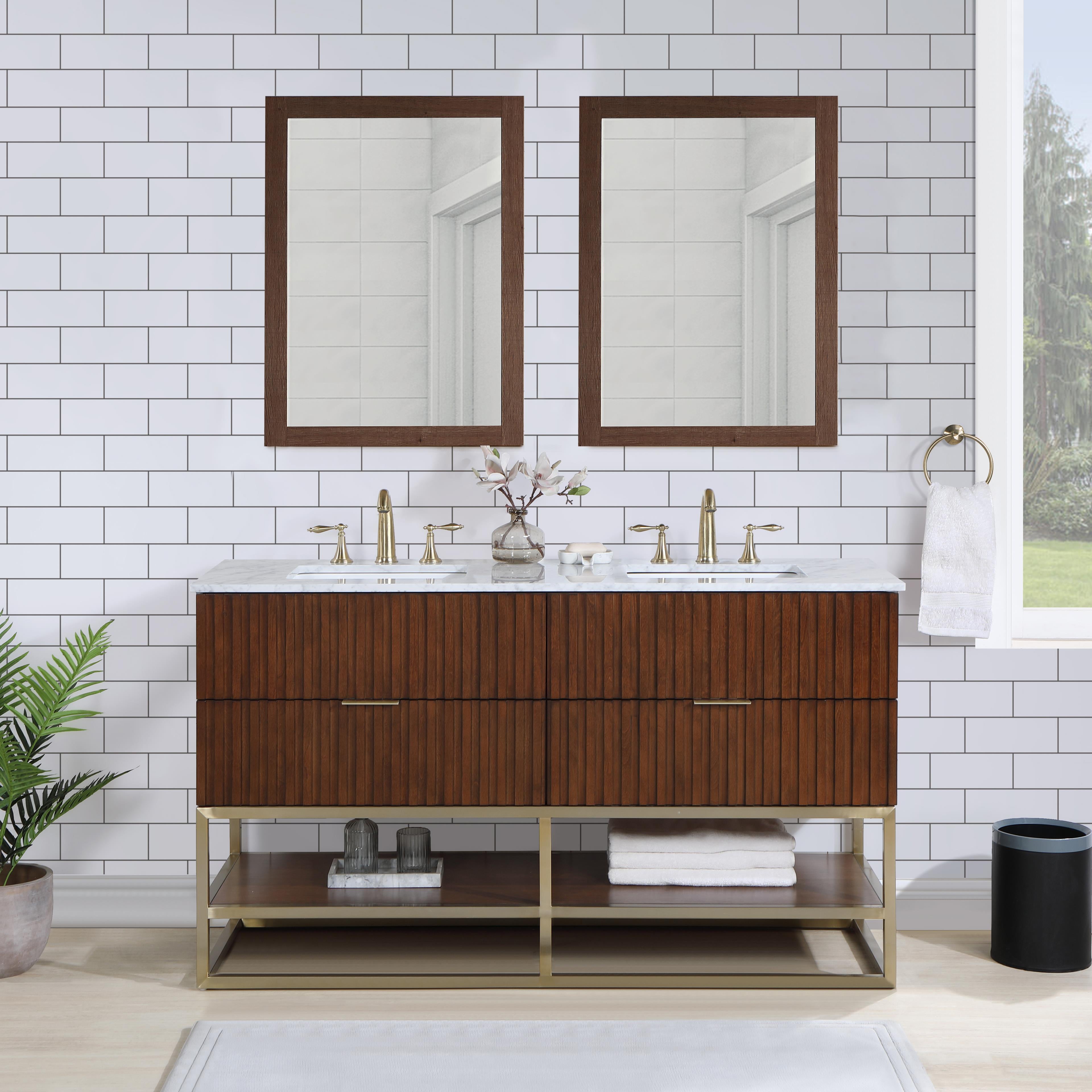 Meridian Monad Walnut Bathroom Vanity