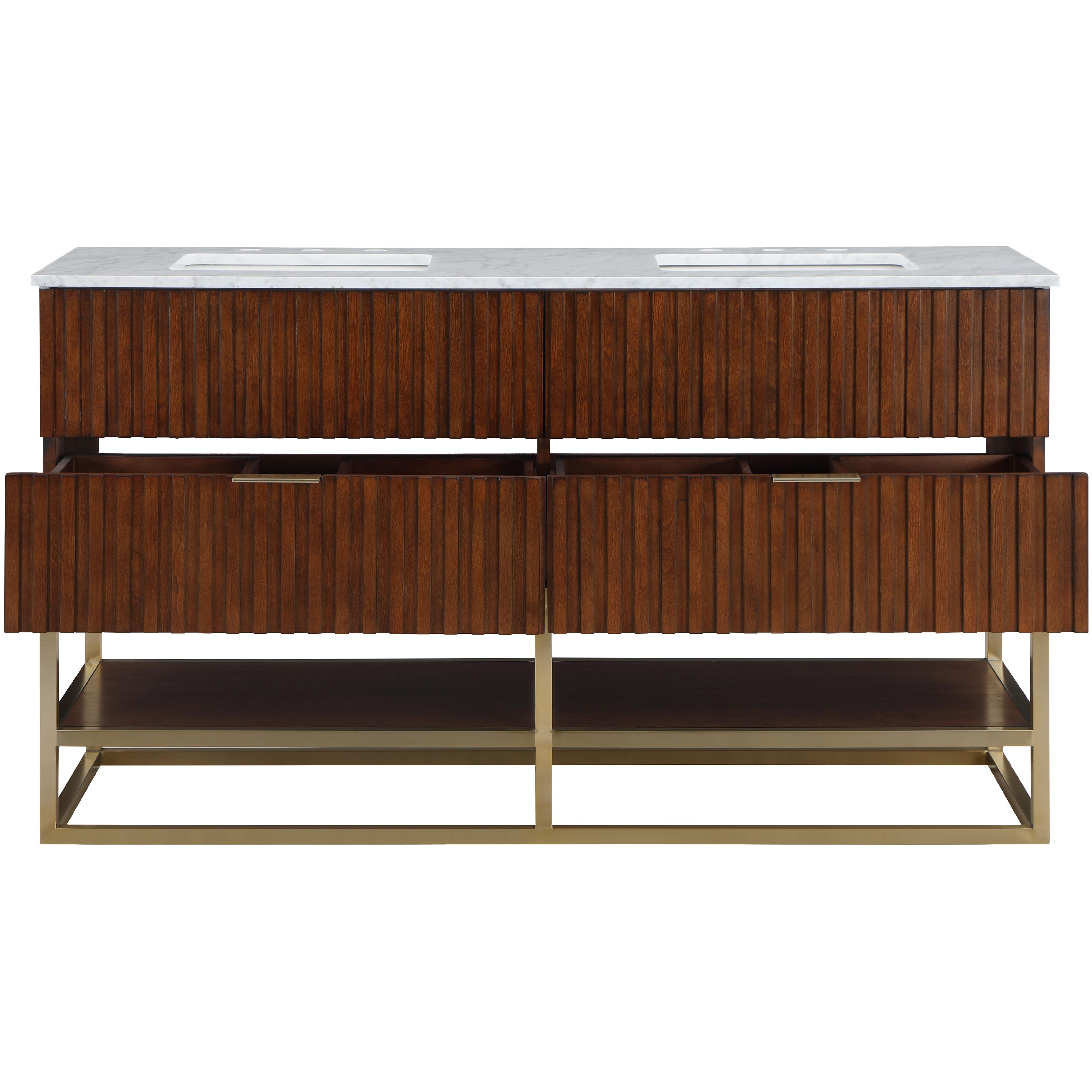 Meridian Monad Walnut Bathroom Vanity