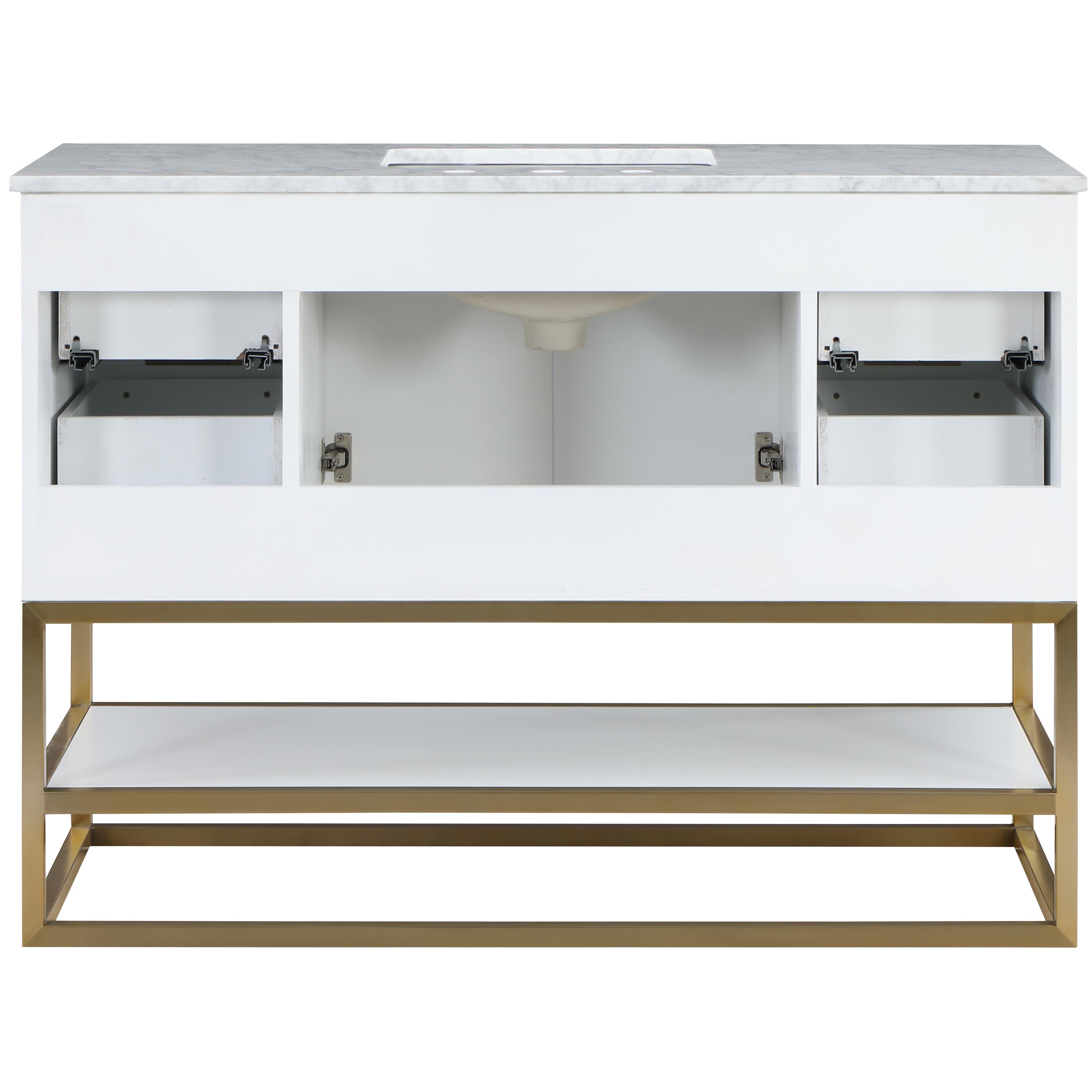 Meridian Monad White Bathroom Vanity