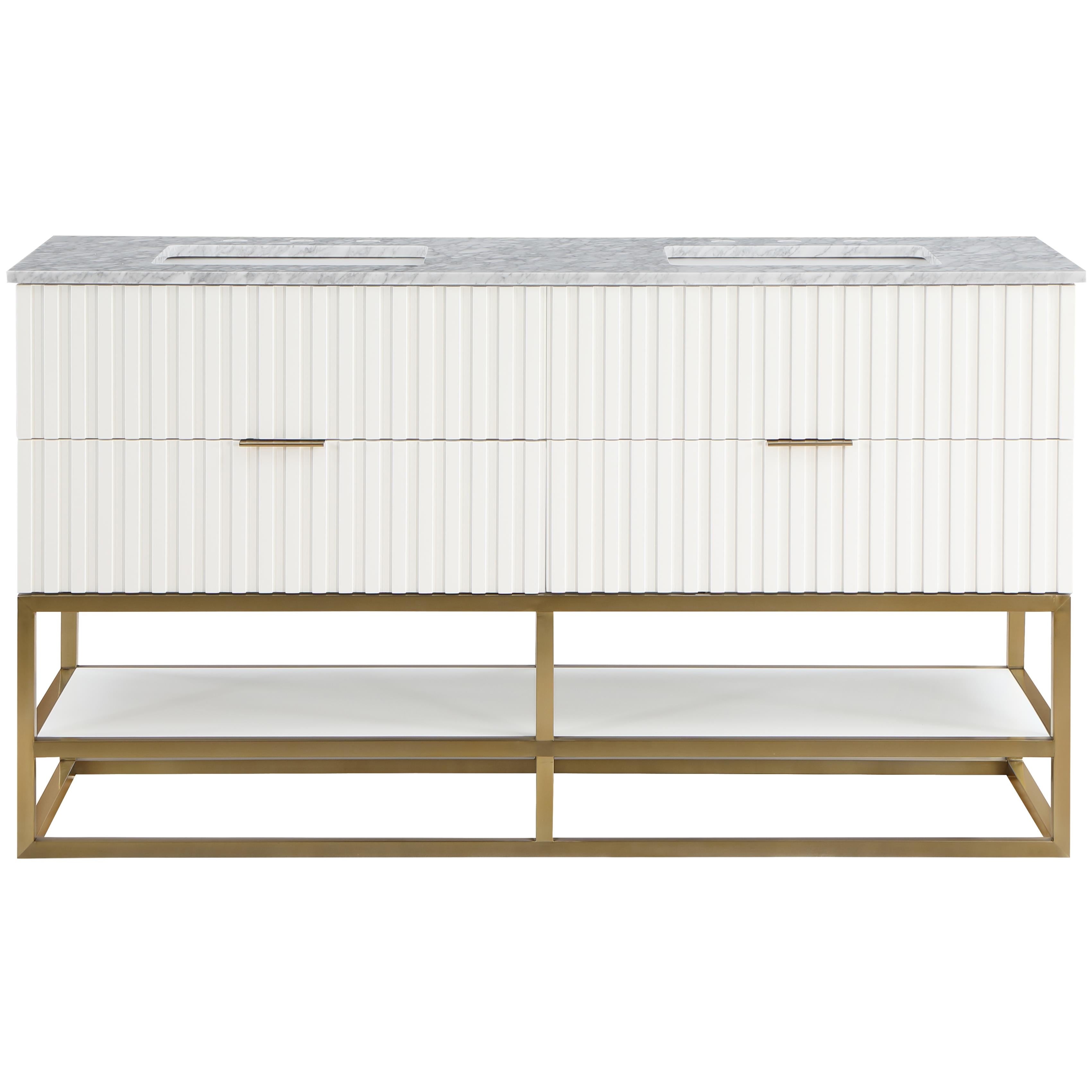 Meridian Monad White Bathroom Vanity