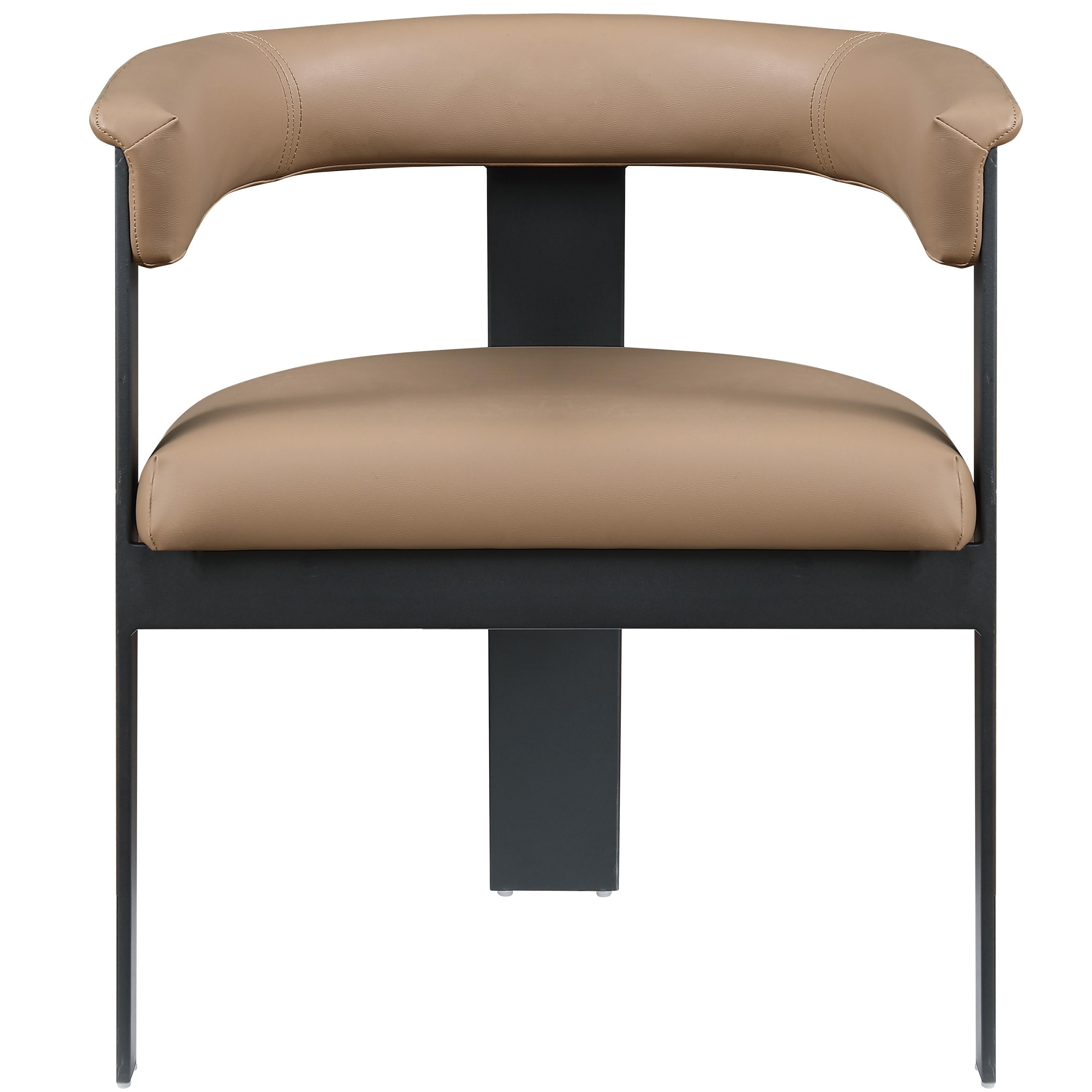 Meridian Romeo Tan Vegan Leather Dining Chair