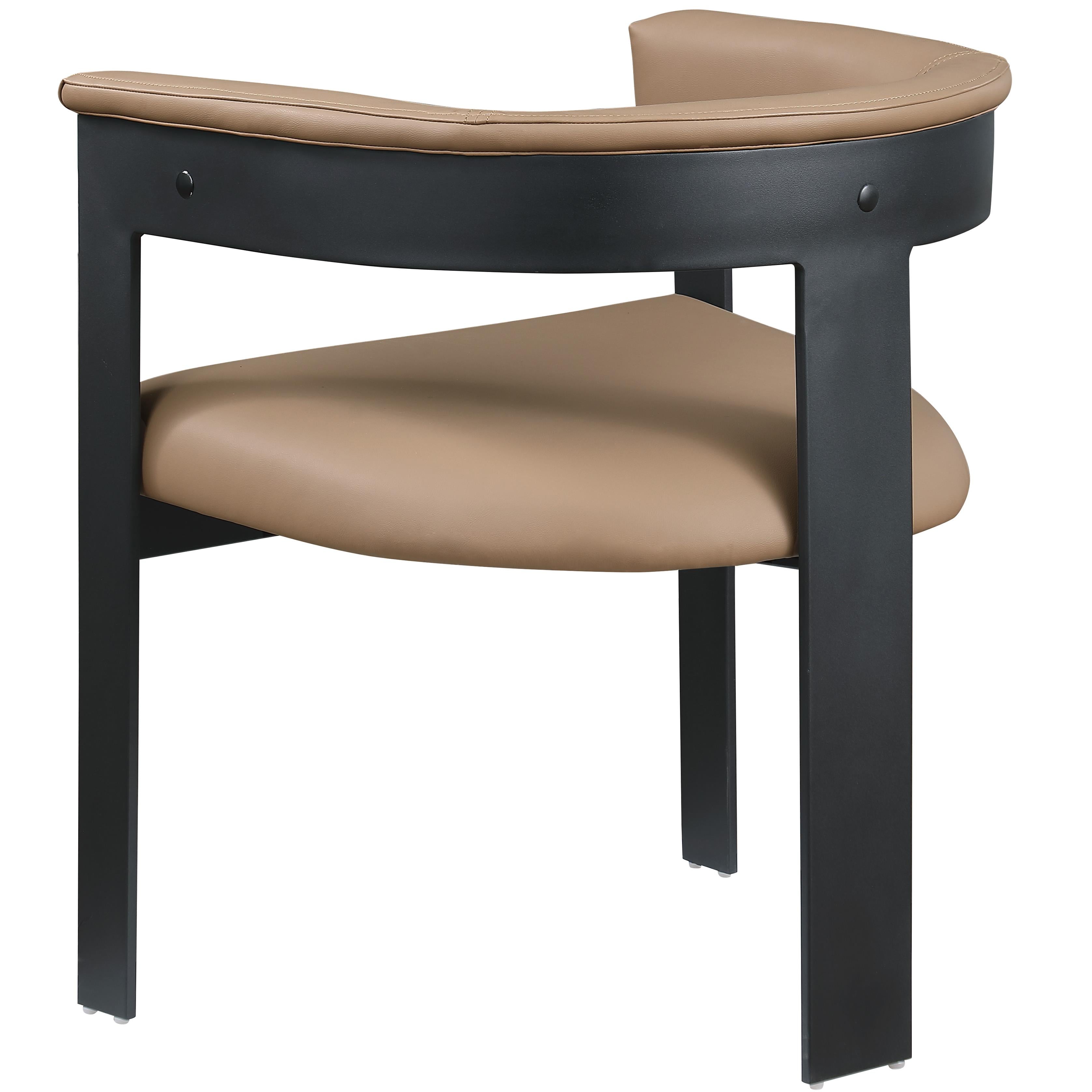 Meridian Romeo Tan Vegan Leather Dining Chair