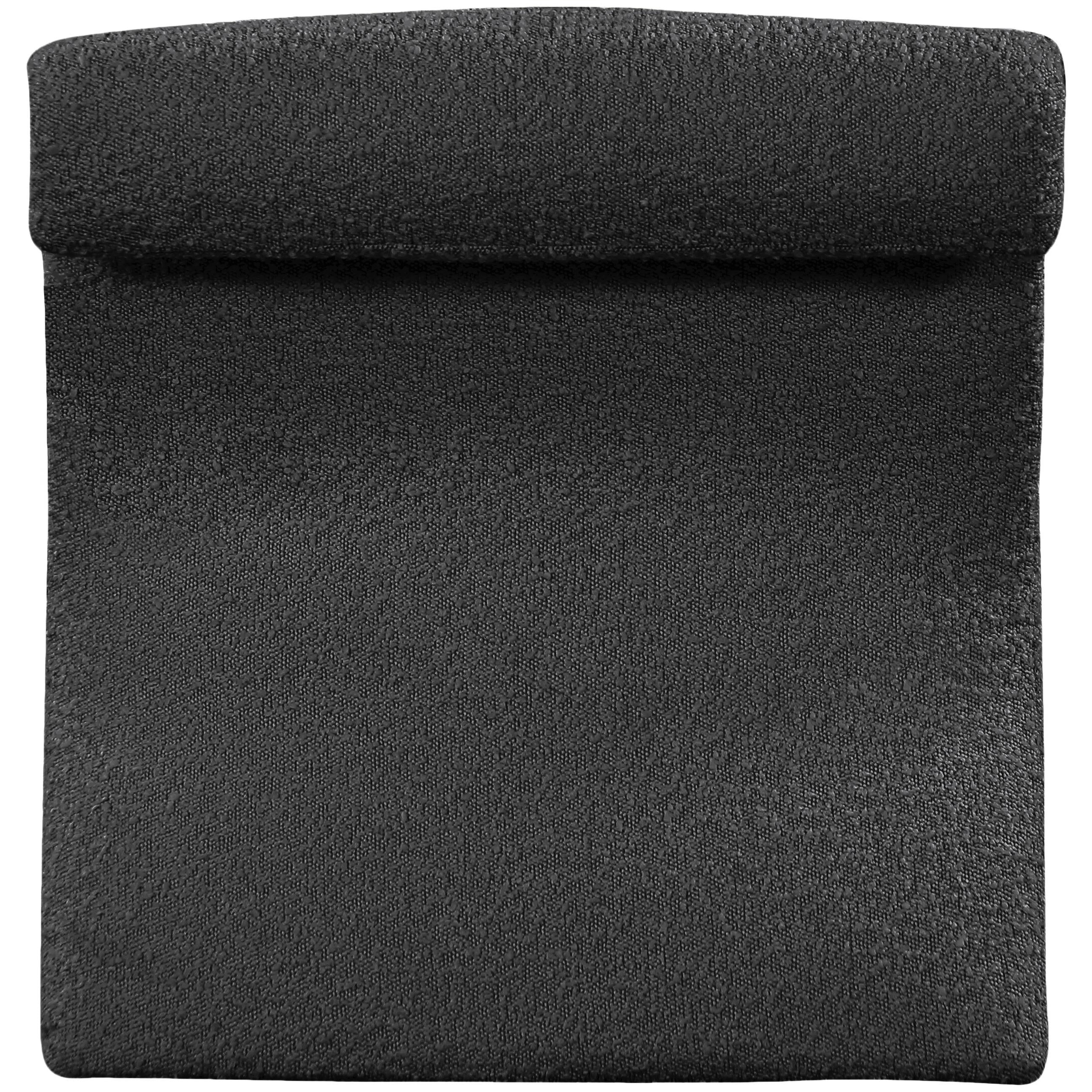 Meridian Mulberry Black Boucle Fabric Accent Chair