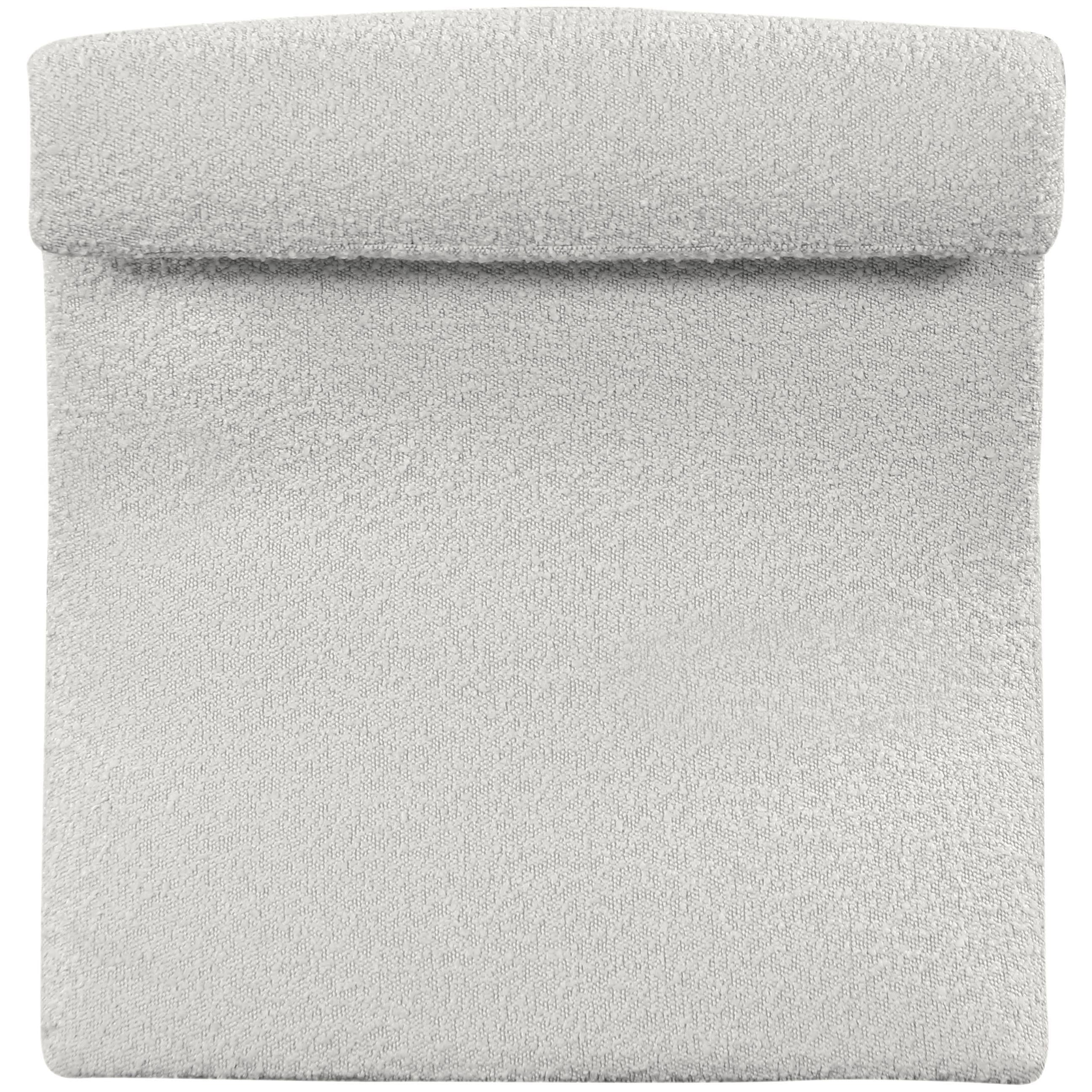 Meridian Mulberry Cream Boucle Fabric Accent Chair
