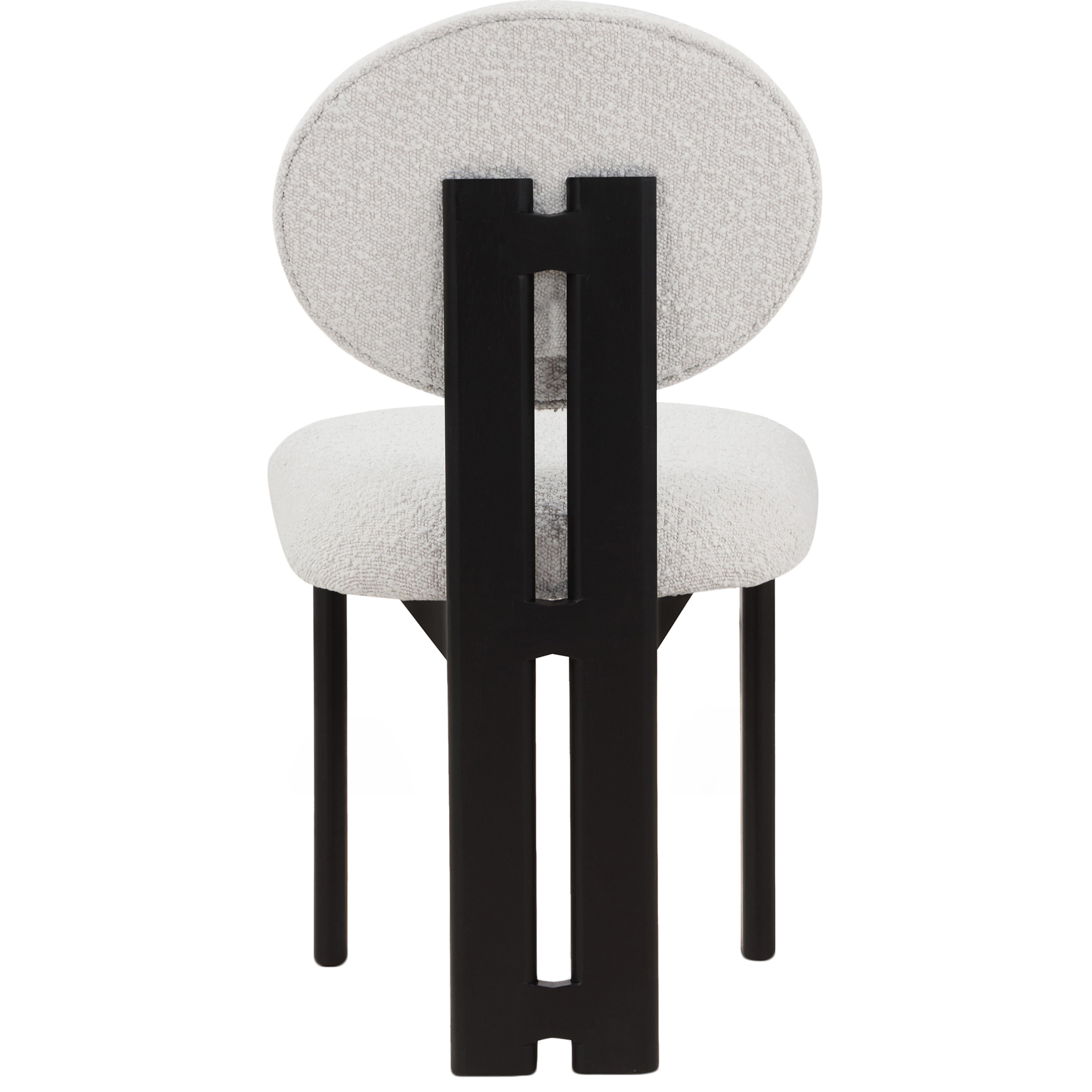 Meridian Napa Cream Boucle Fabric Dining Chair