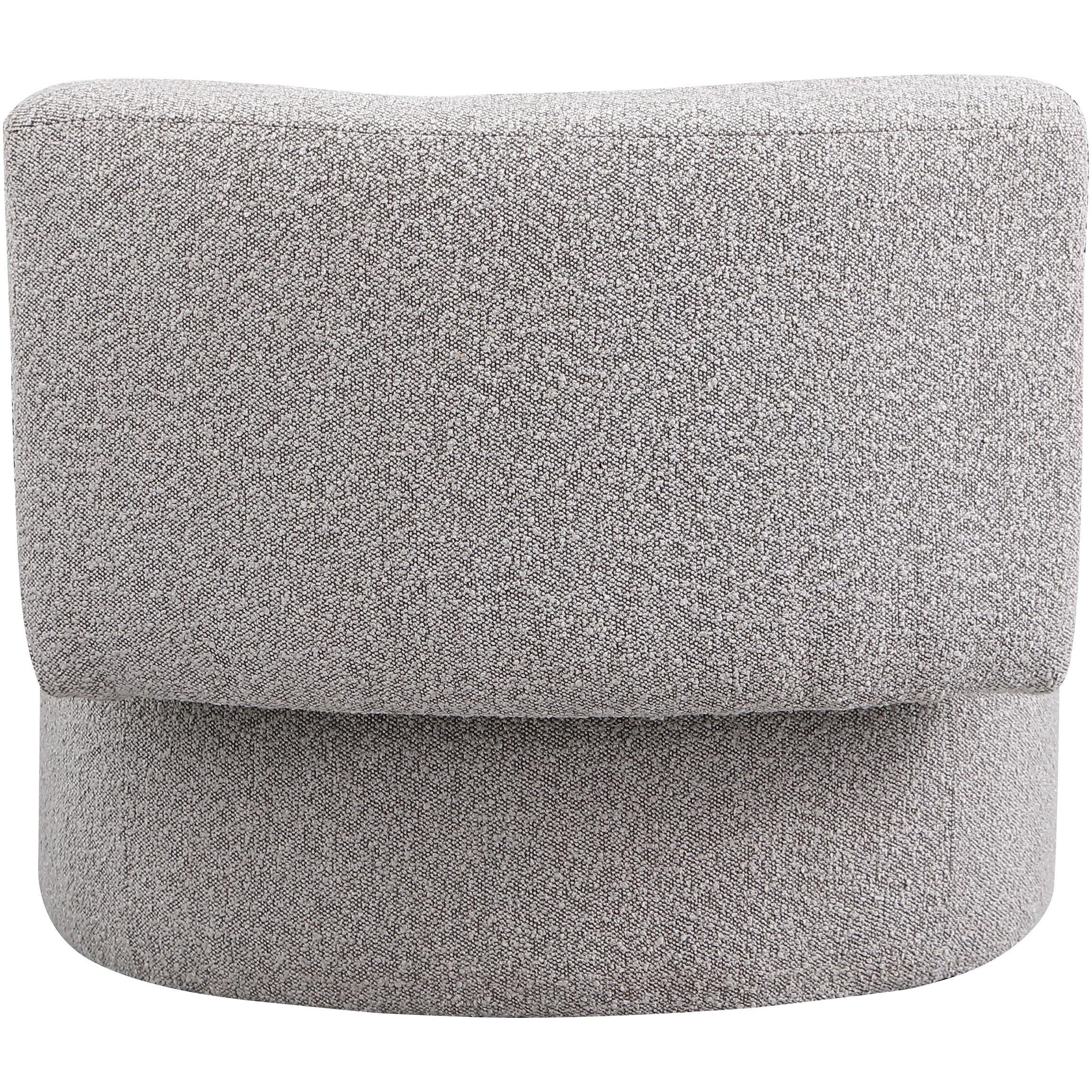Meridian Como Taupe Boucle Fabric Accent Chair