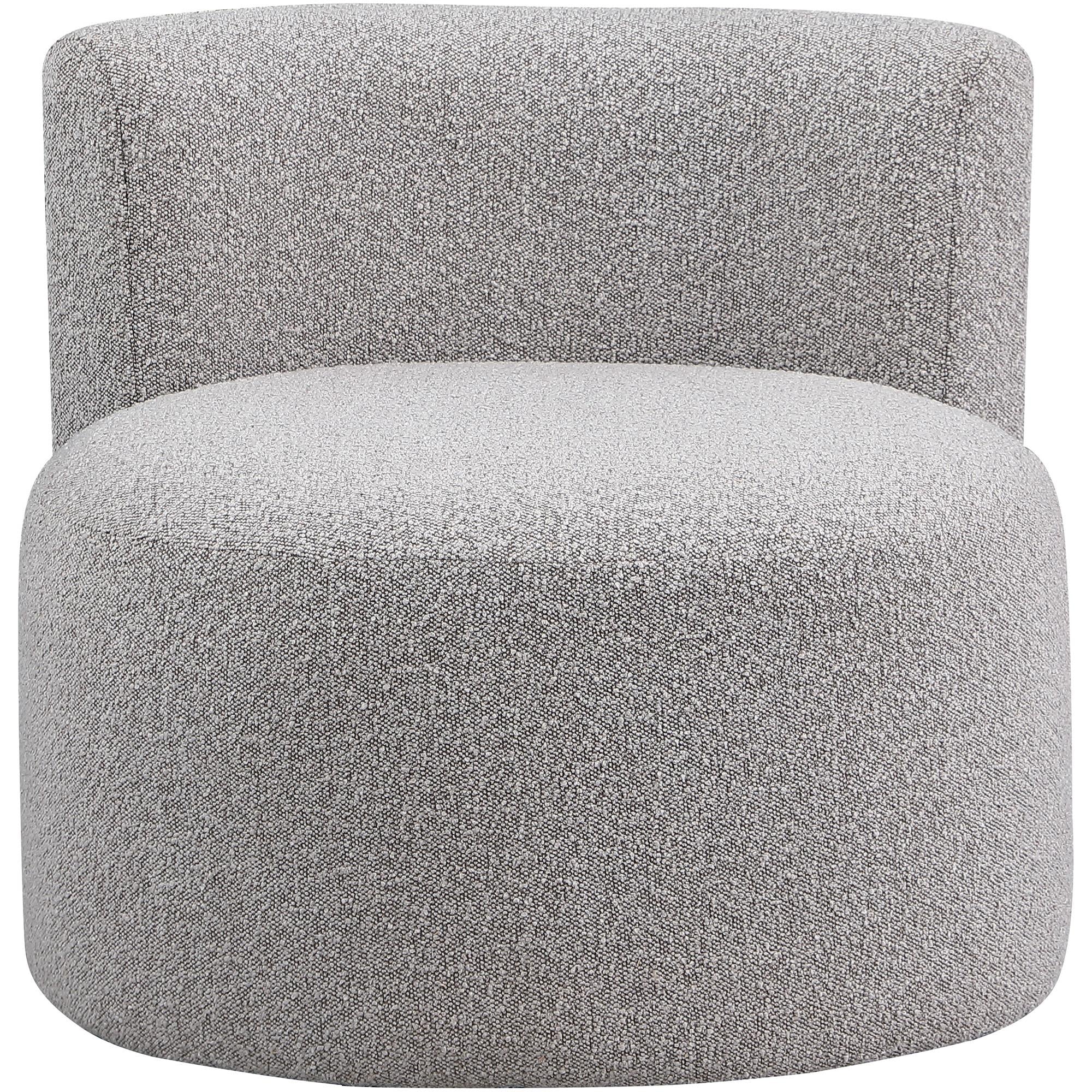 Meridian Como Taupe Boucle Fabric Accent Chair