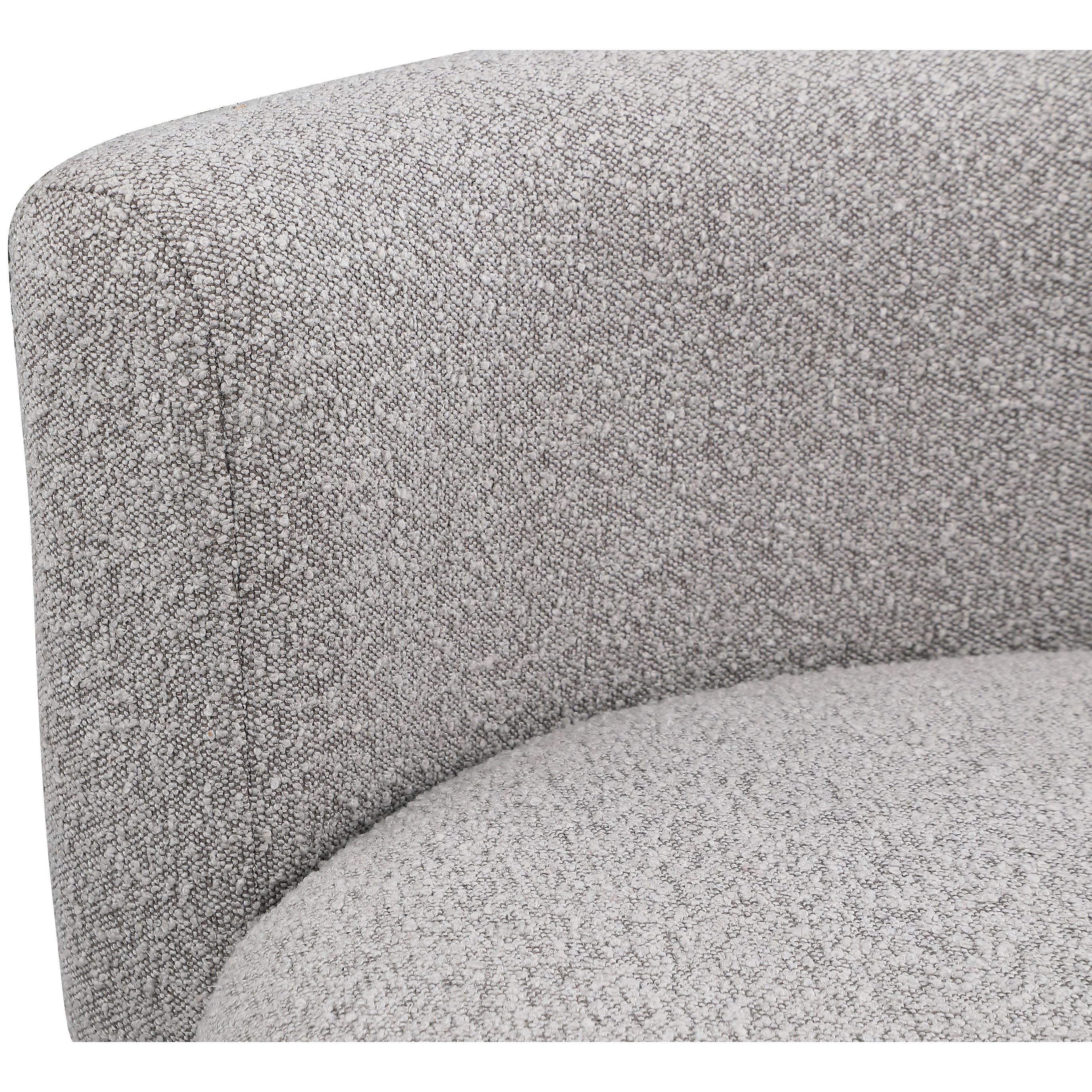 Meridian Como Taupe Boucle Fabric Accent Chair