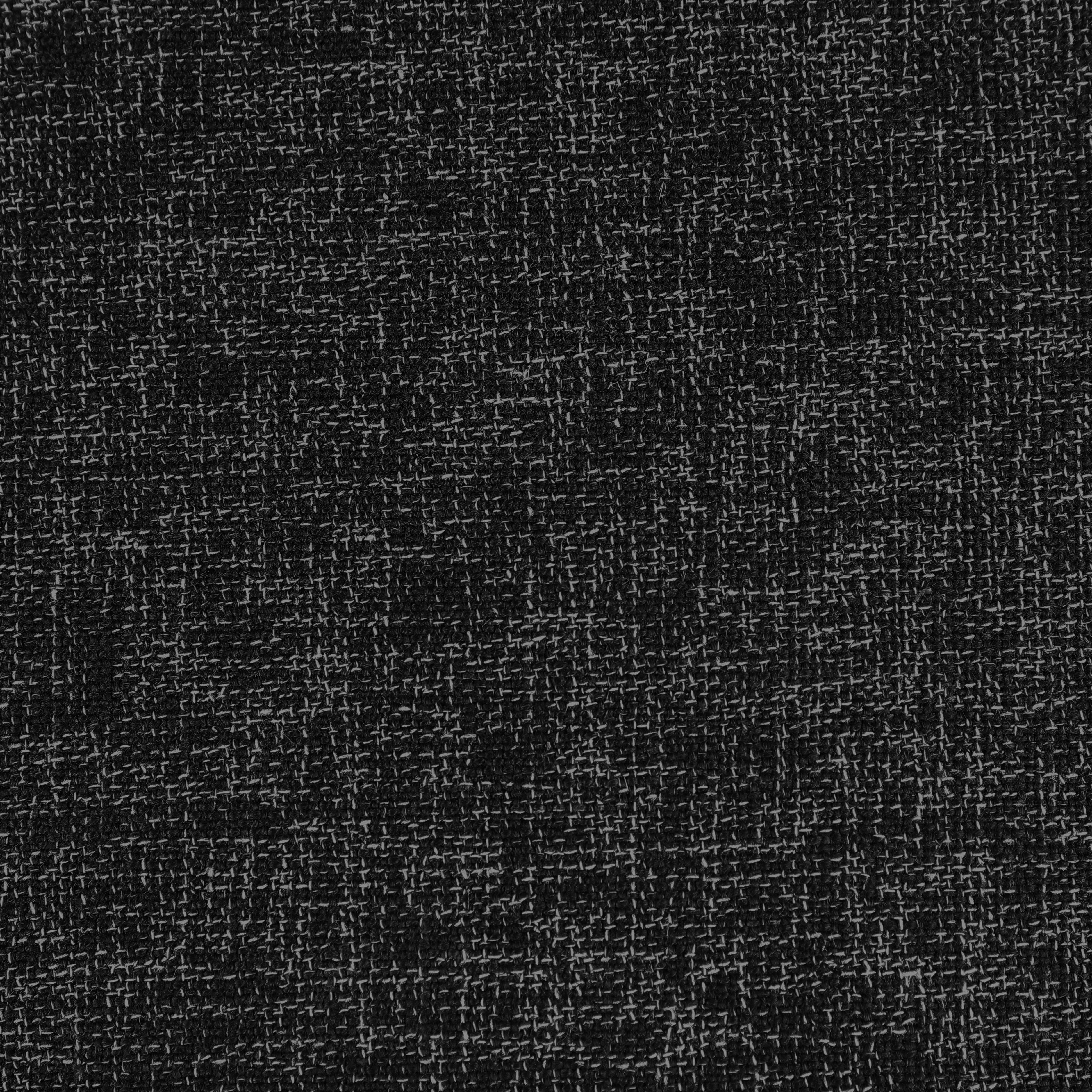 Meridian Niya Black Linen Textured Fabric Swivel Accent Chair