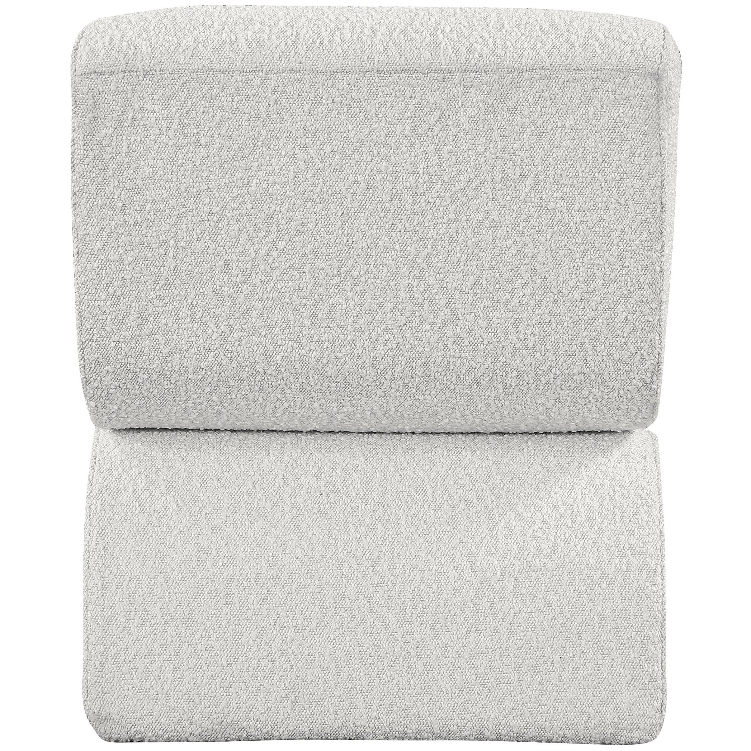 Meridian Desiree Cream Boucle Fabric Accent Chair