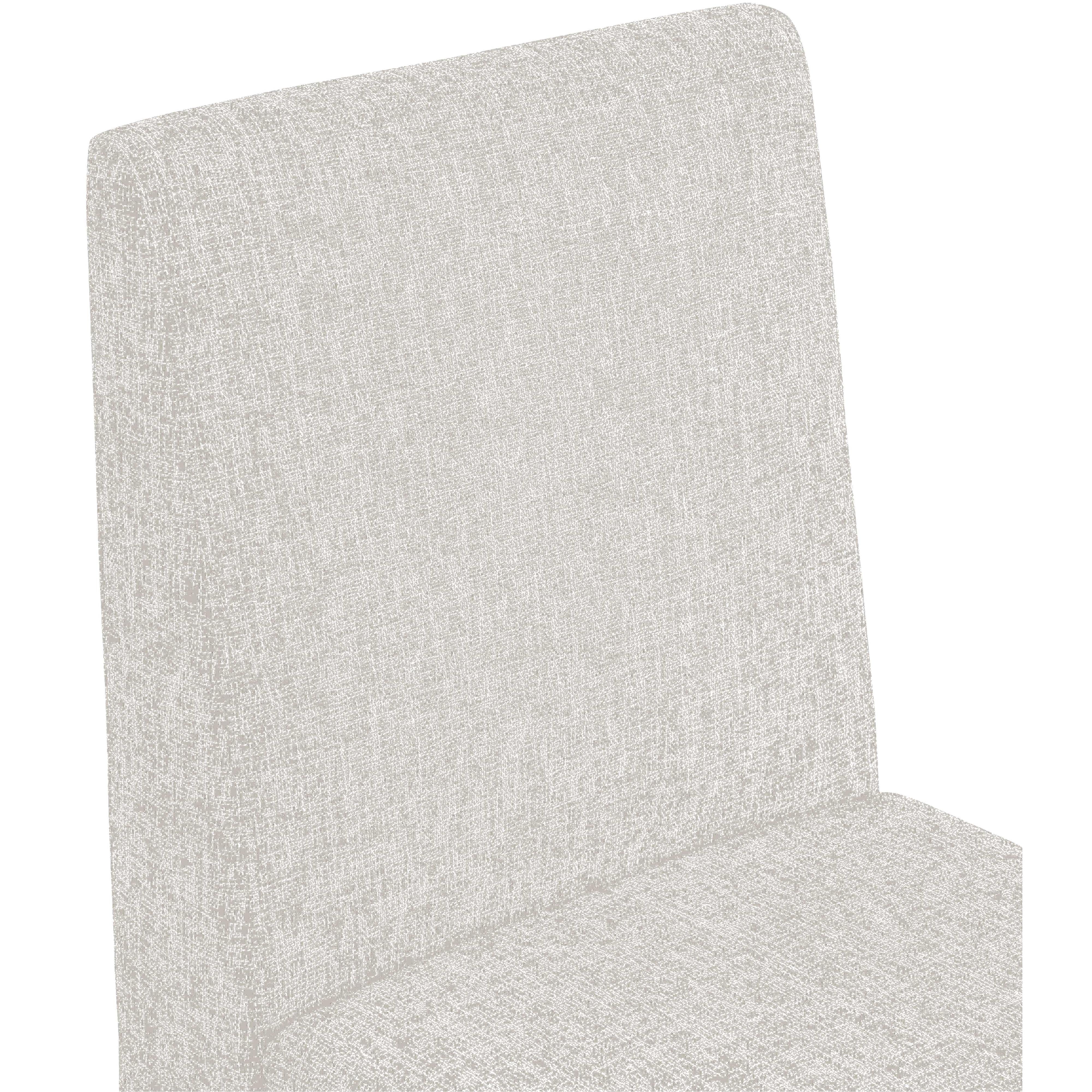 Meridian Benson Cream Linen Textured Fabric Dining Chair