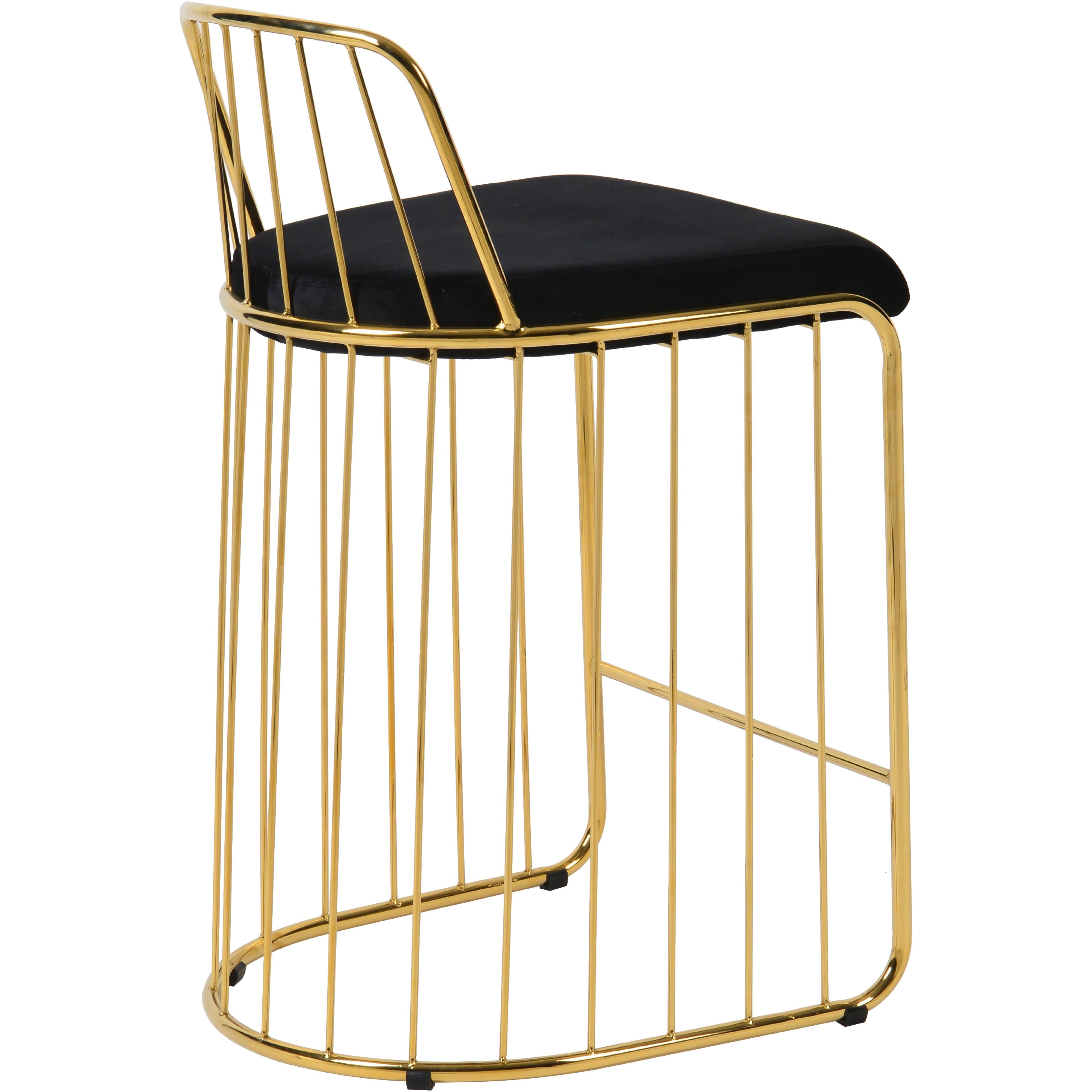 Meridian Lupita Black Vegan Leather Dining Chair