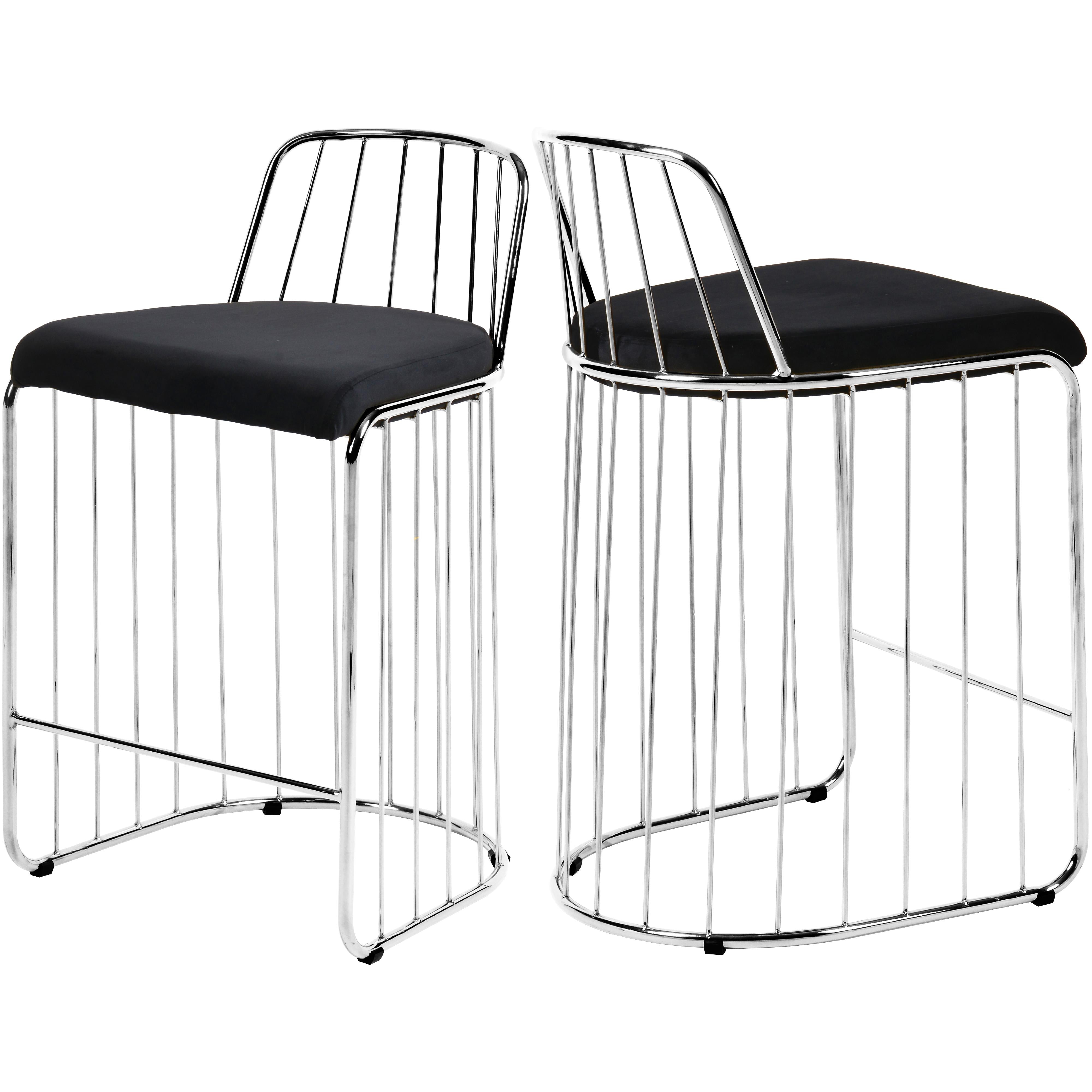 Meridian Lupita Black Vegan Leather Dining Chair