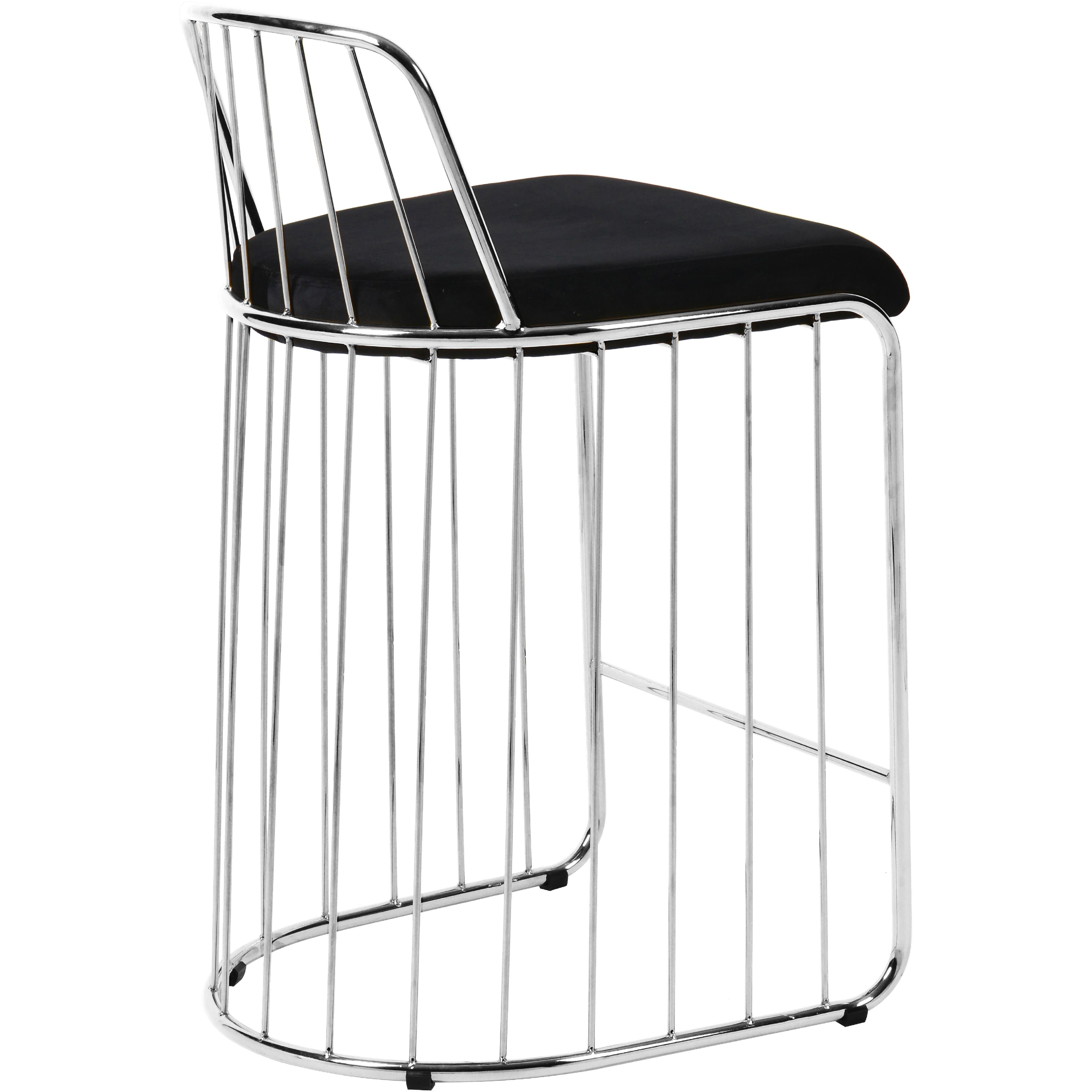 Meridian Lupita Black Vegan Leather Dining Chair