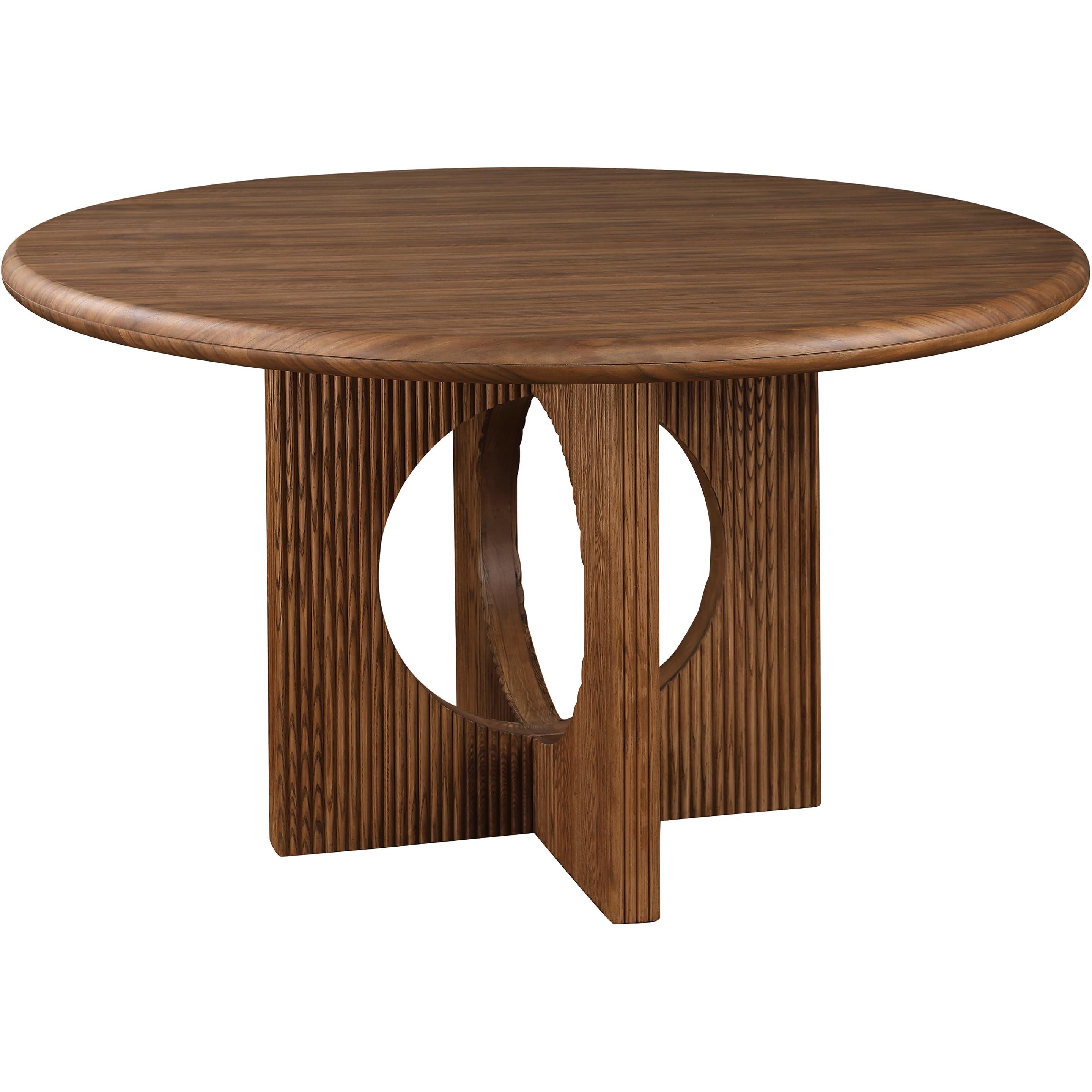 Meridian Rivas Walnut Dining Table