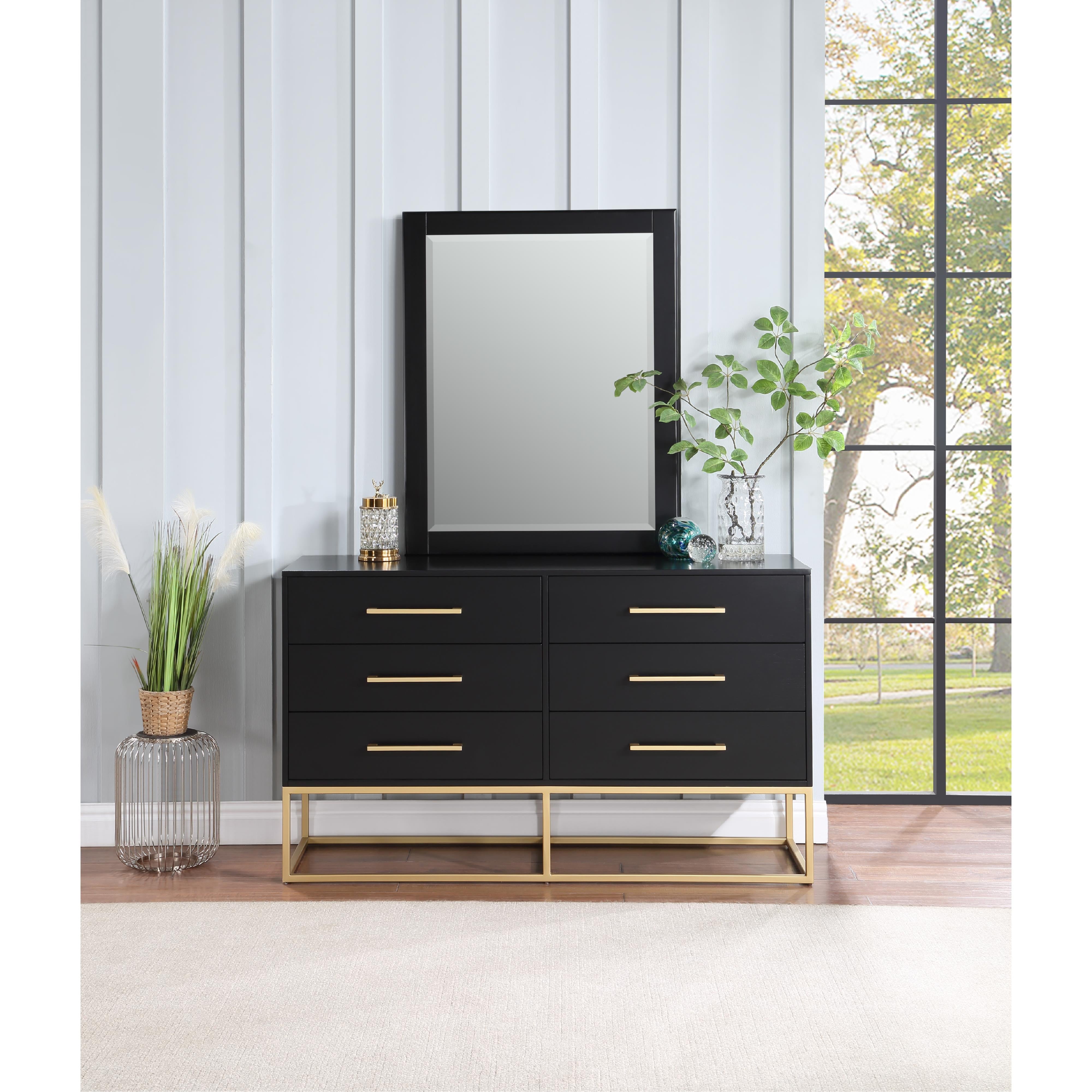 Meridian Maxine Black Dresser