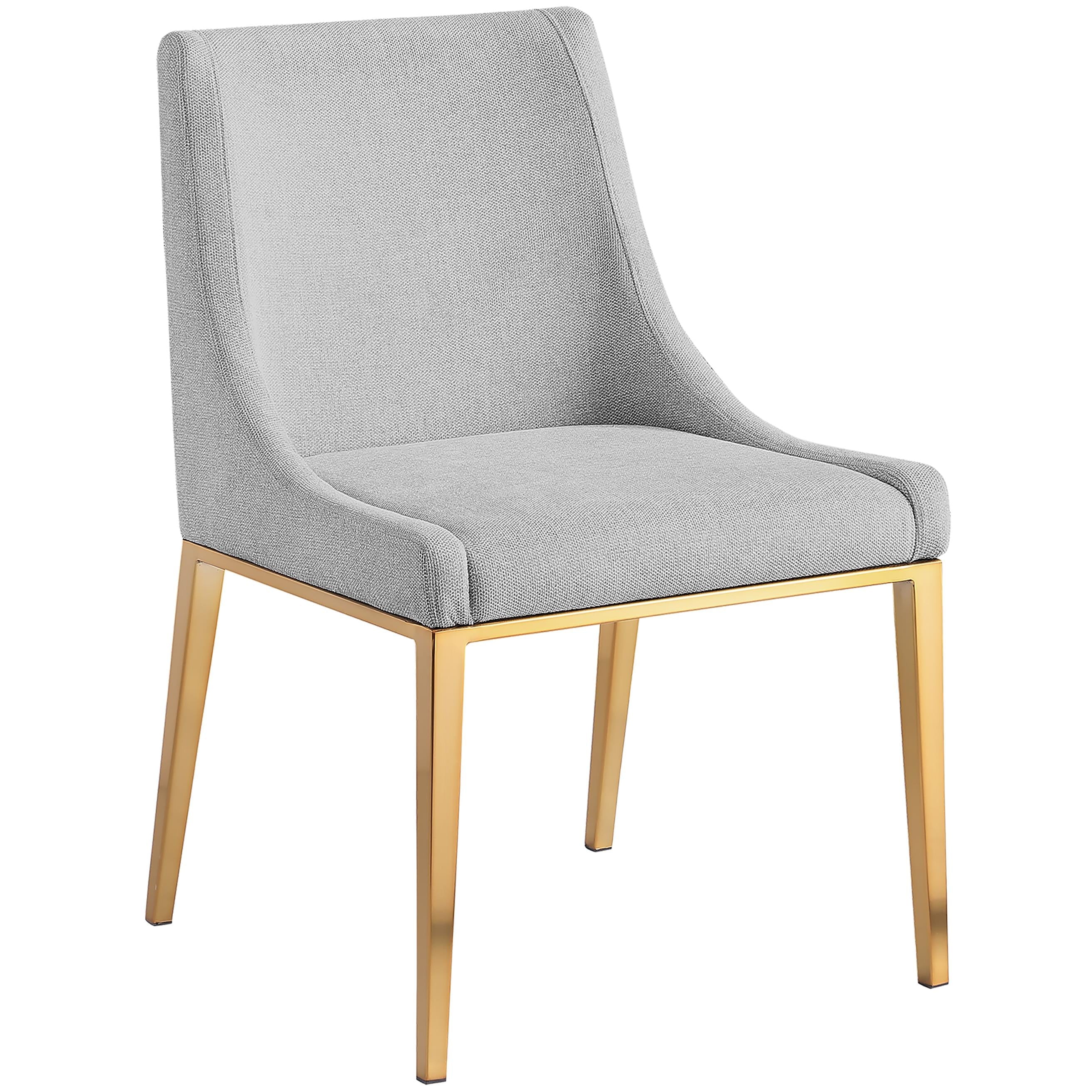 Meridian Haines Grey Polyester Fabric Dining Chair