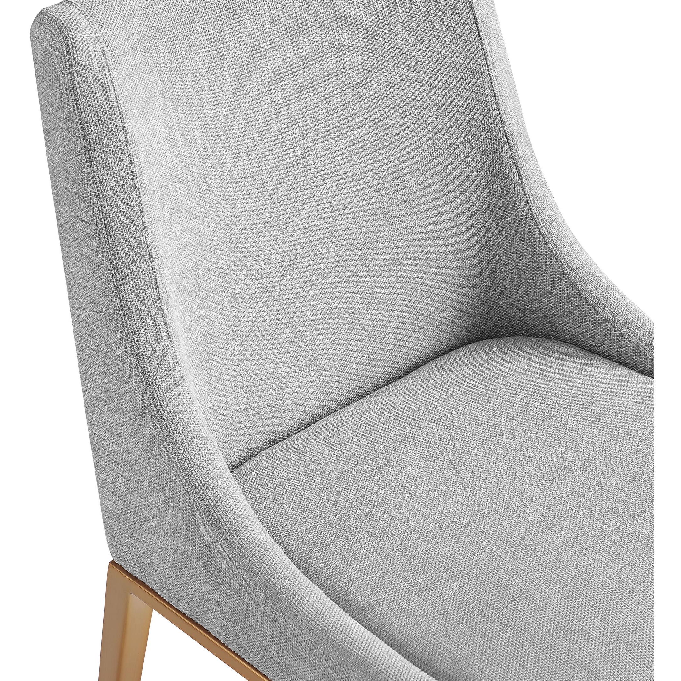 Meridian Haines Grey Polyester Fabric Dining Chair