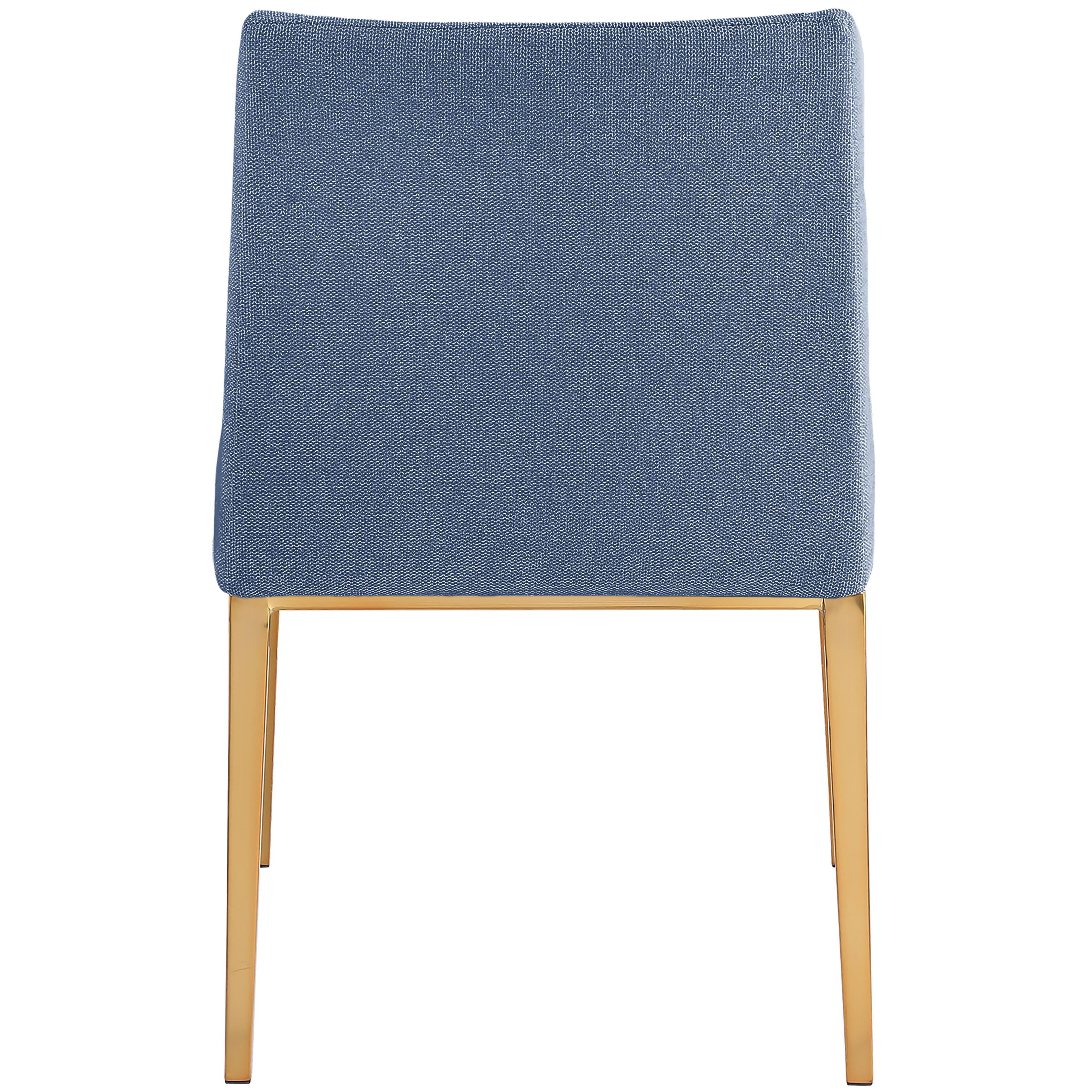Meridian Haines Navy Polyester Fabric Dining Chair