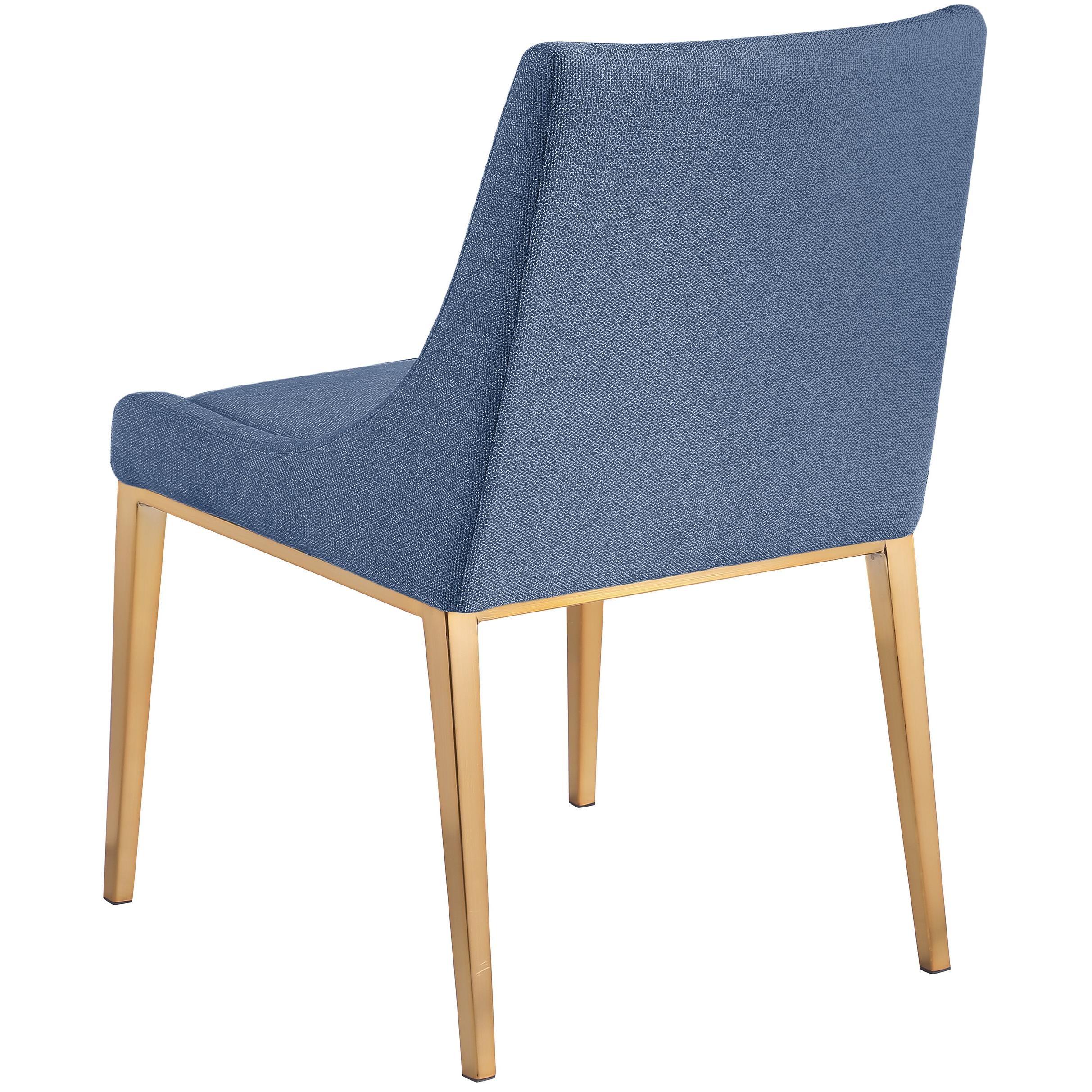 Meridian Haines Navy Polyester Fabric Dining Chair