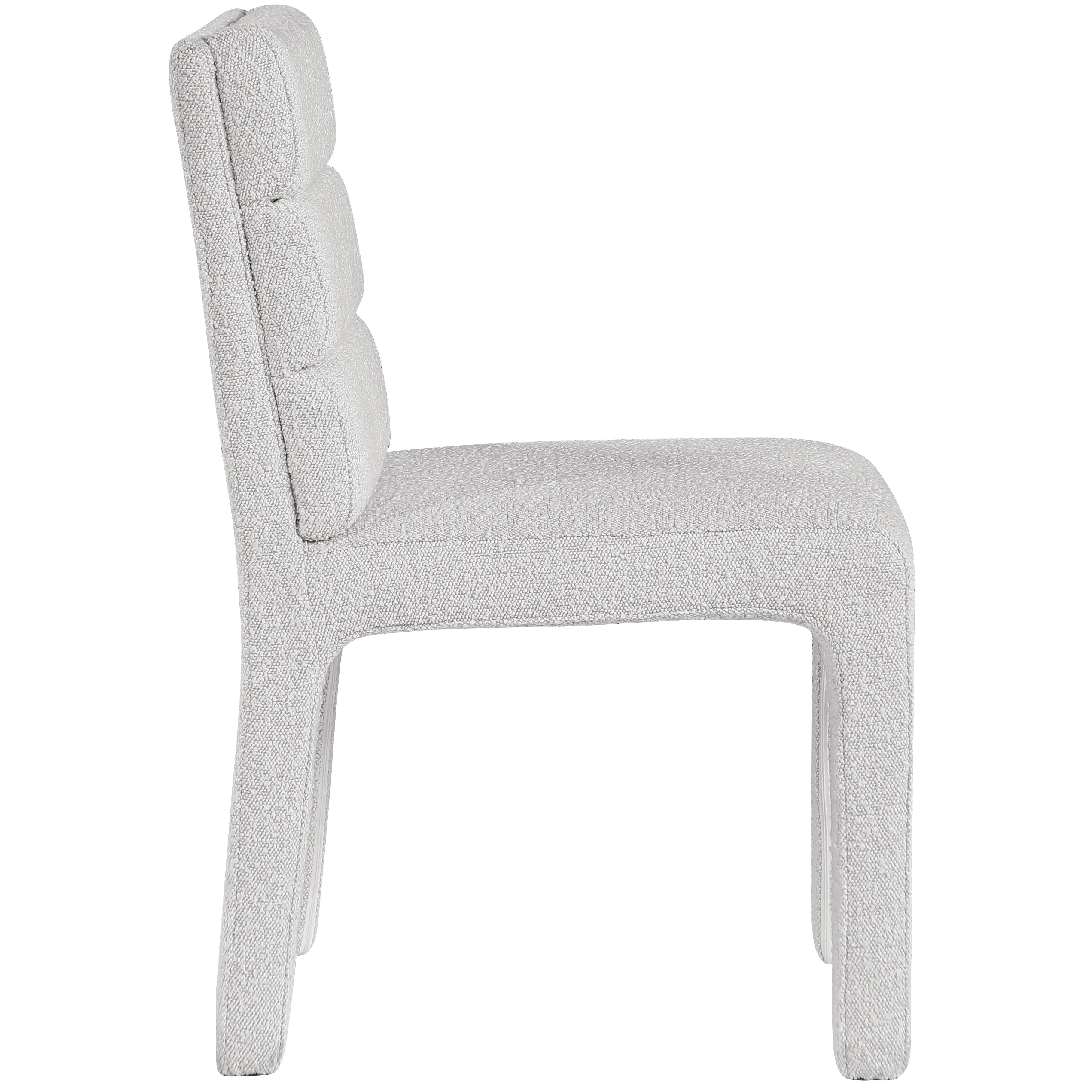Meridian Kai Cream Boucle Fabric Dining Chair