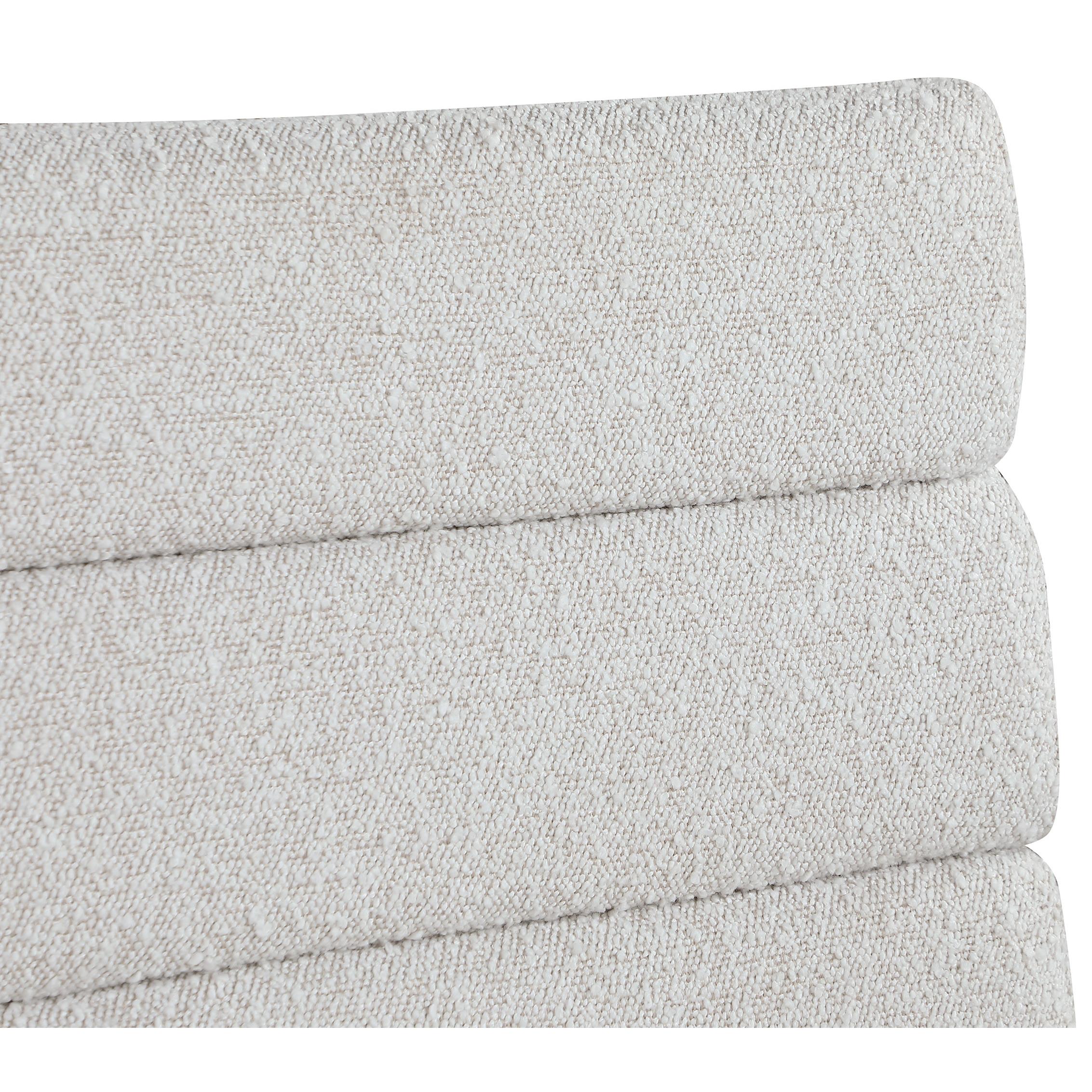 Meridian Kai Cream Boucle Fabric Dining Chair