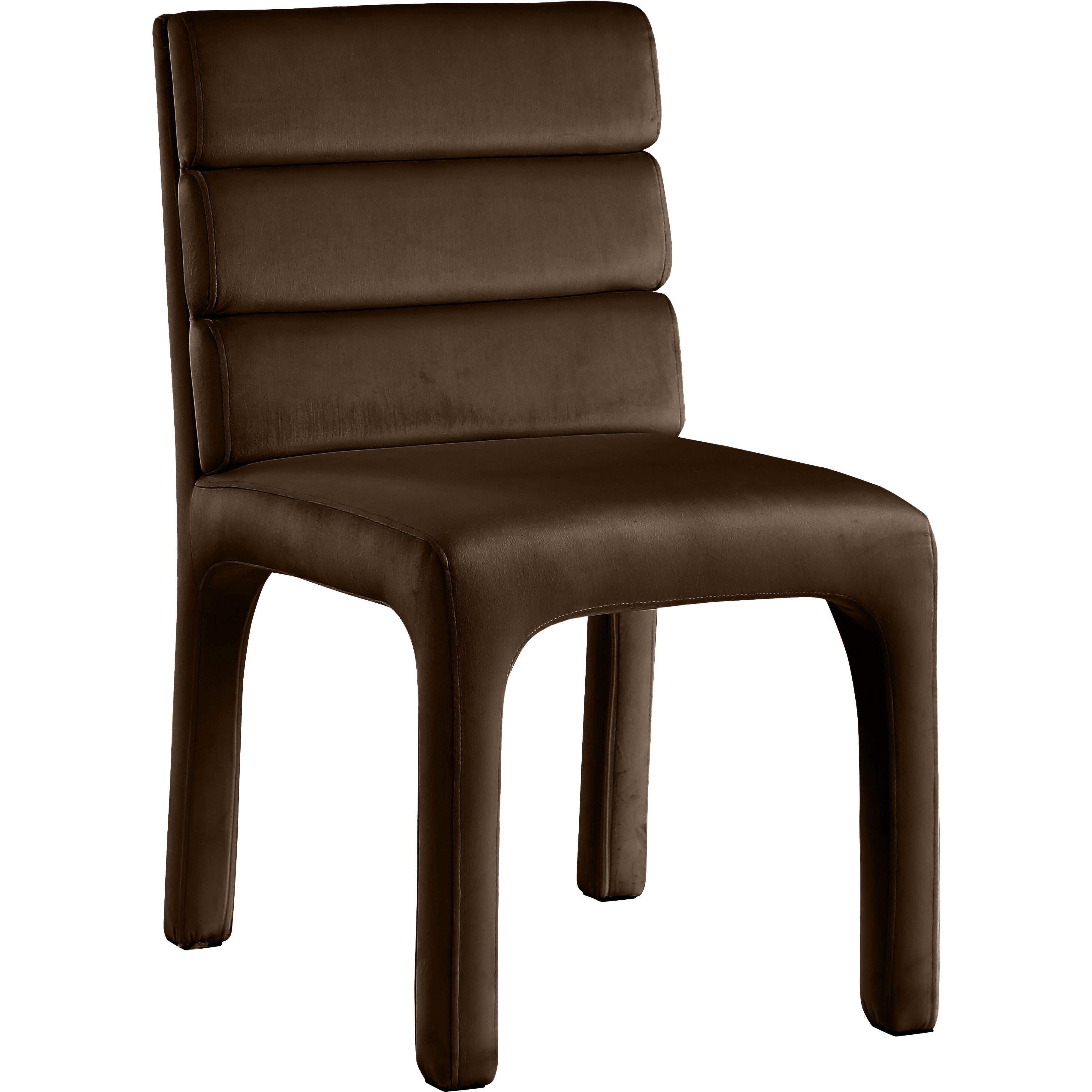 Meridian Kai Brown Velvet Dining Chair