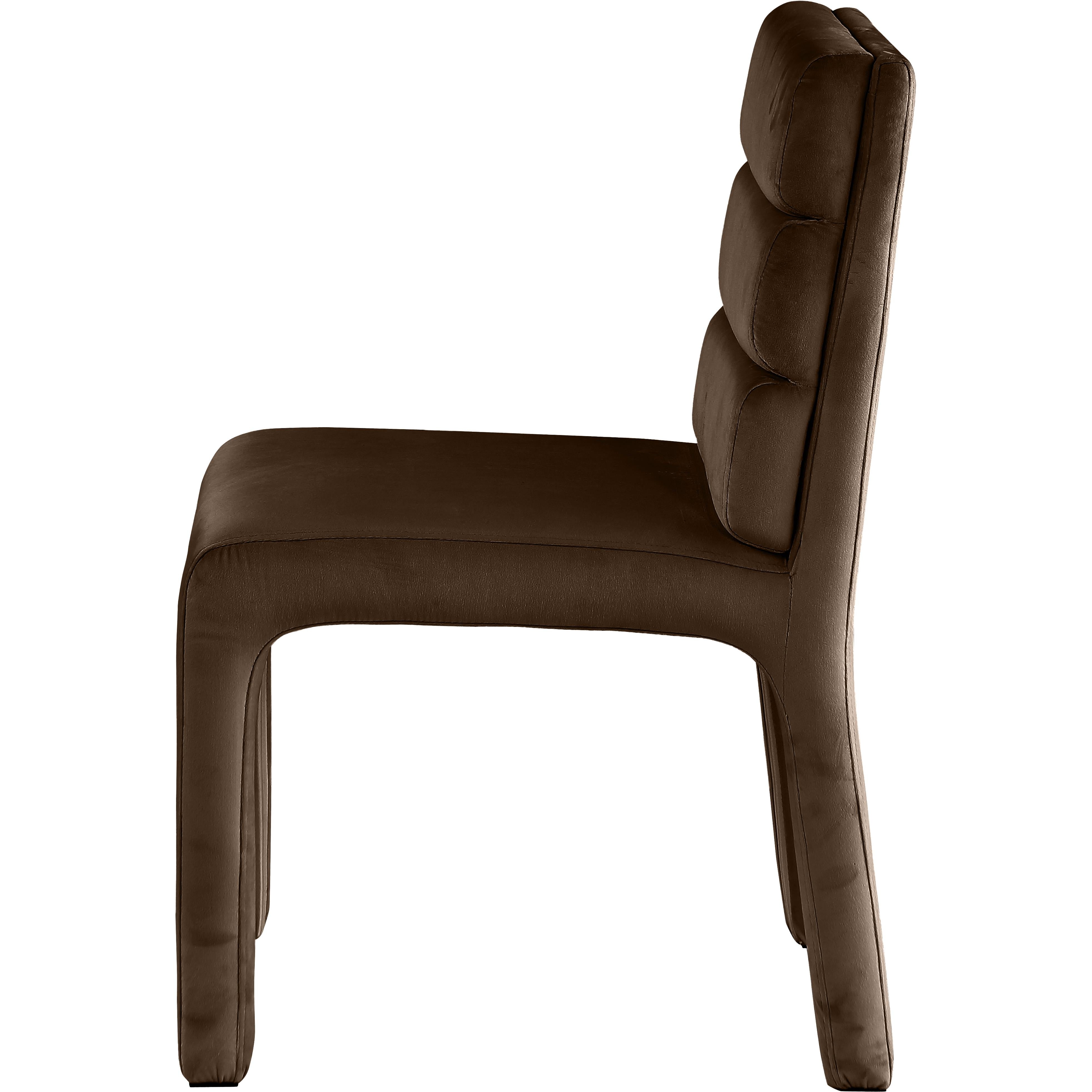 Meridian Kai Brown Velvet Dining Chair