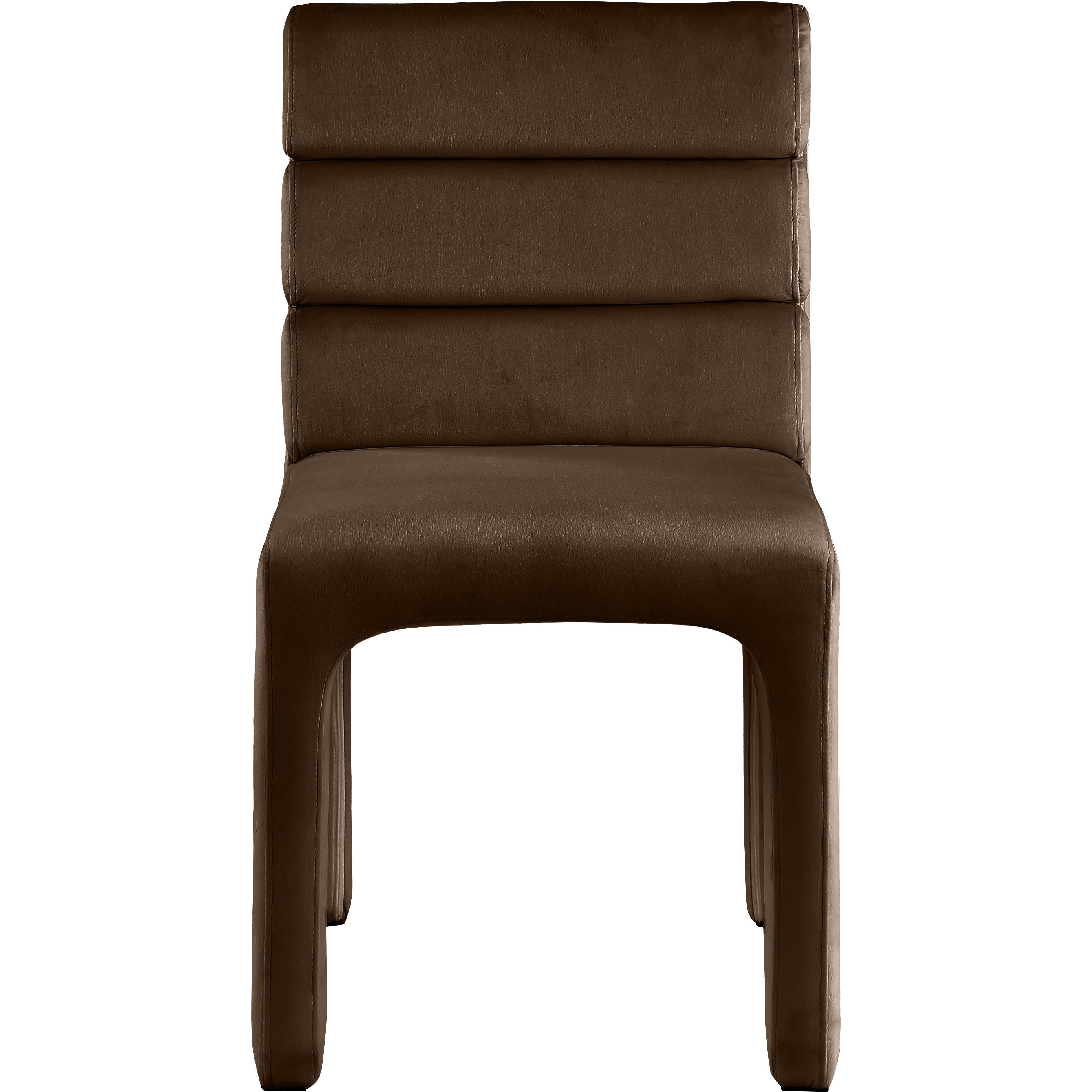 Meridian Kai Brown Velvet Dining Chair
