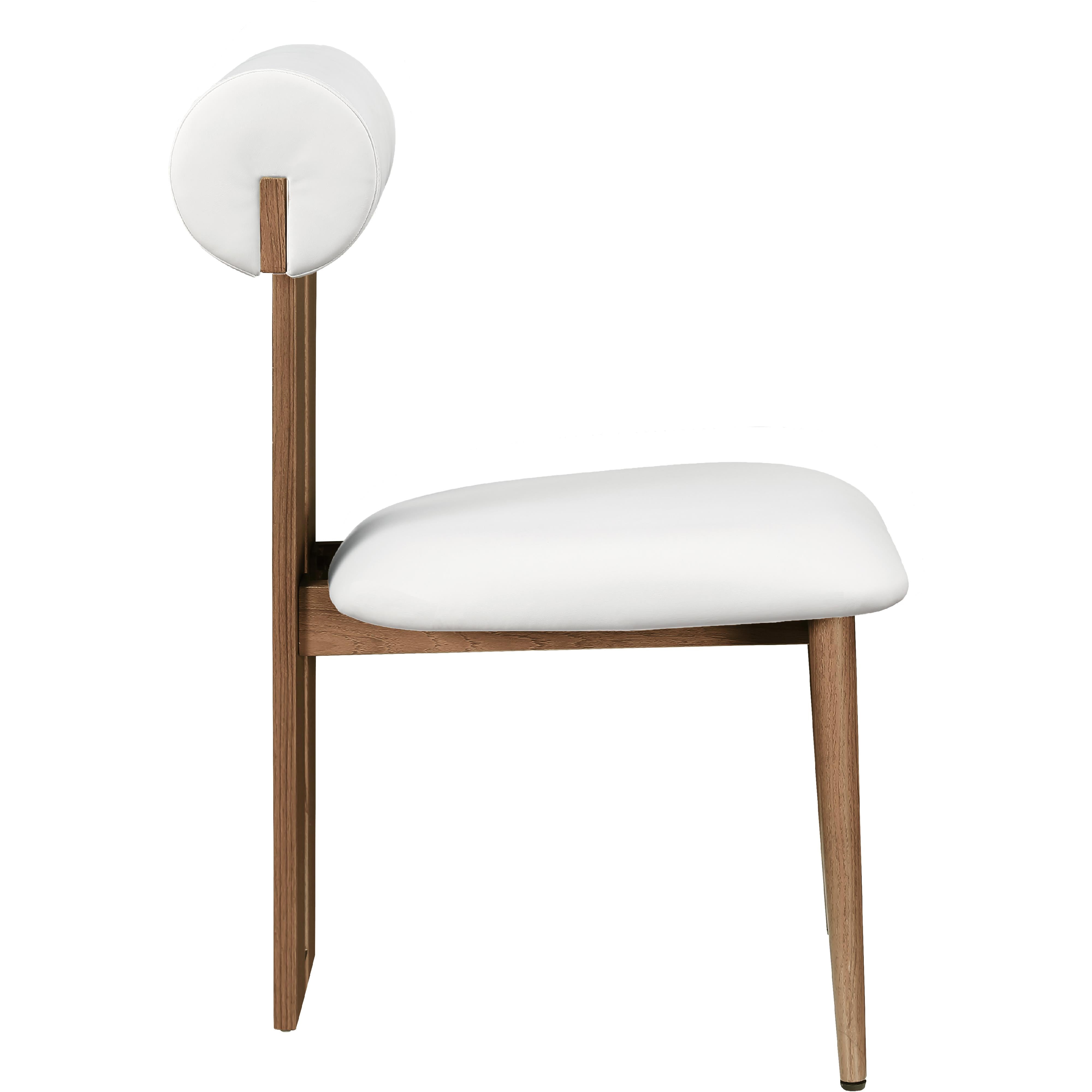 Meridian Dario Cream Vegan Leather Dining Chair