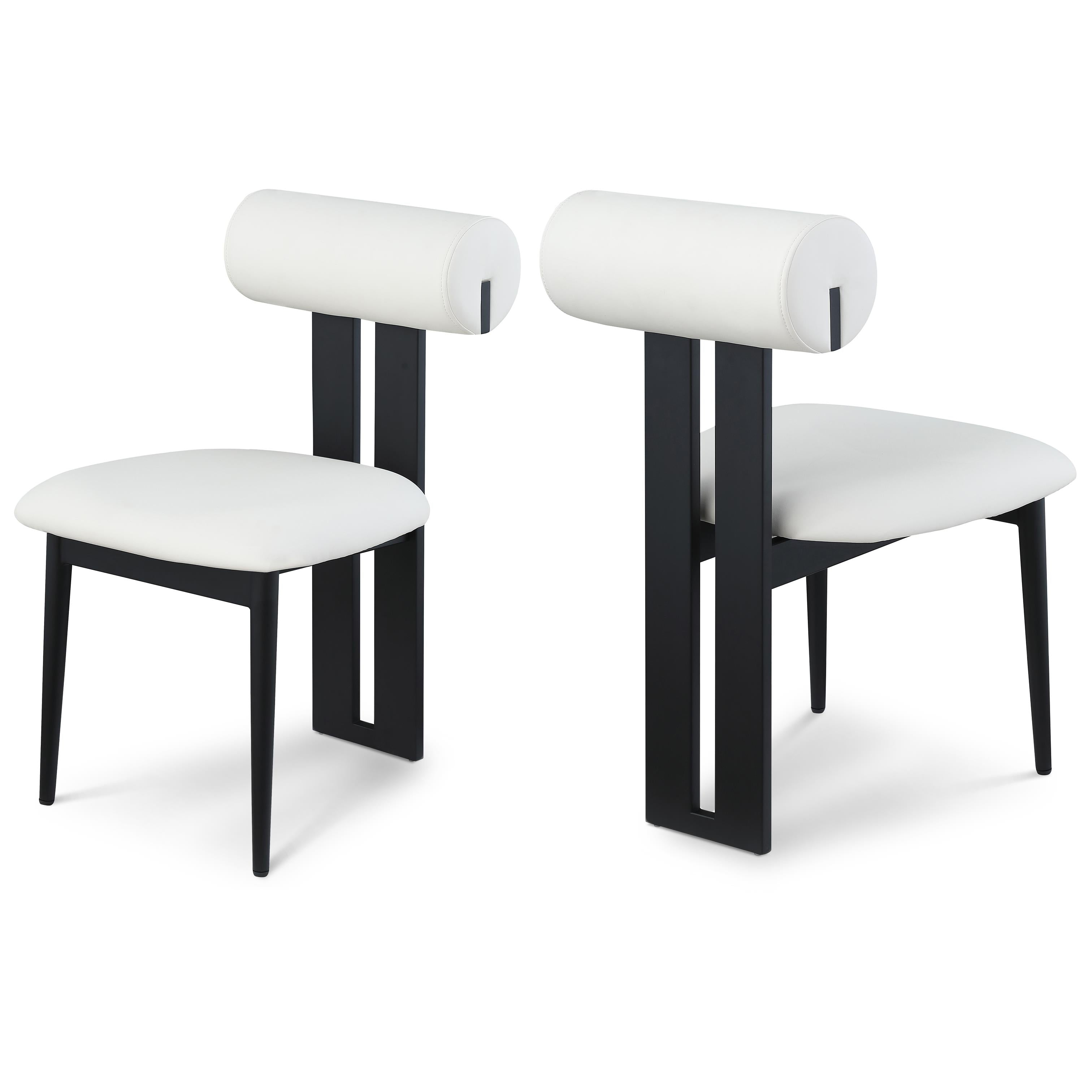 Meridian Dario Cream Vegan Leather Dining Chair
