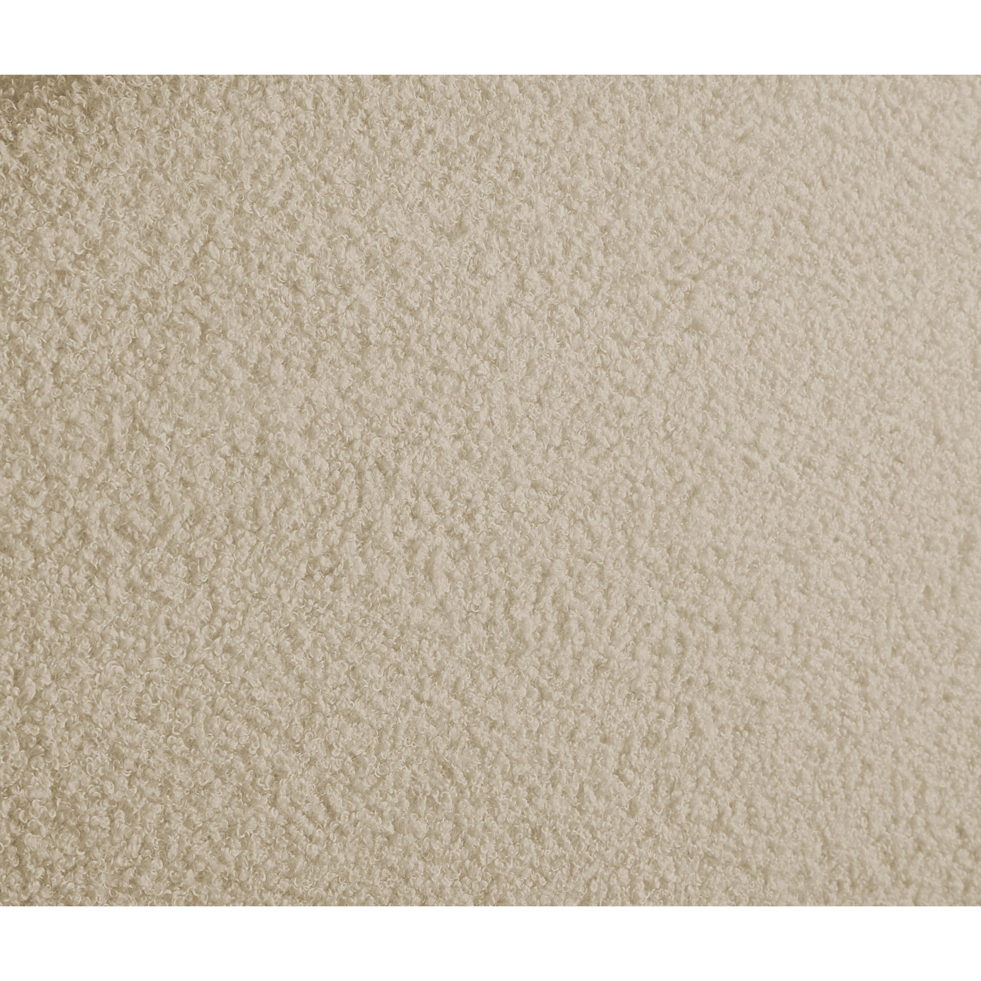 Meridian Dane Beige Teddy Fabric Queen Bed (3 Boxes)