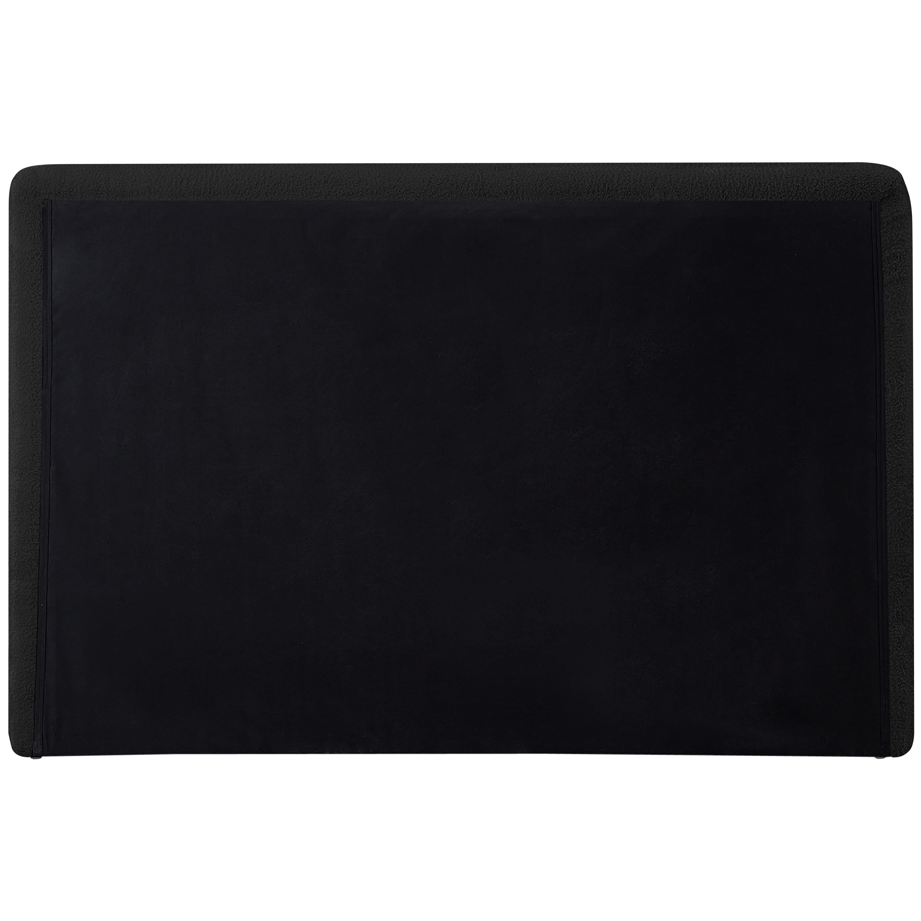 Meridian Dane Black Teddy Fabric Twin Bed (3 Boxes)