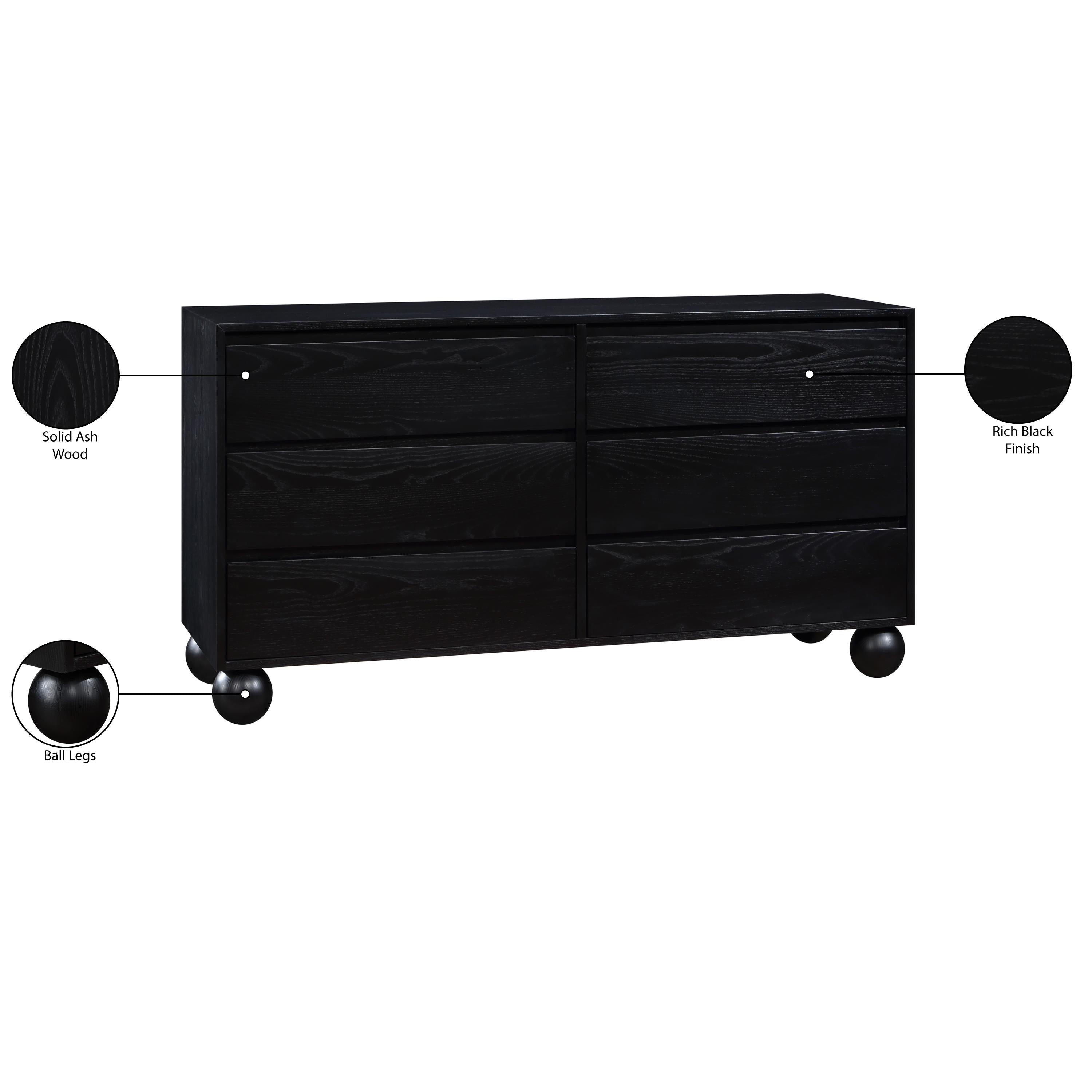 Meridian Kent Black Dresser
