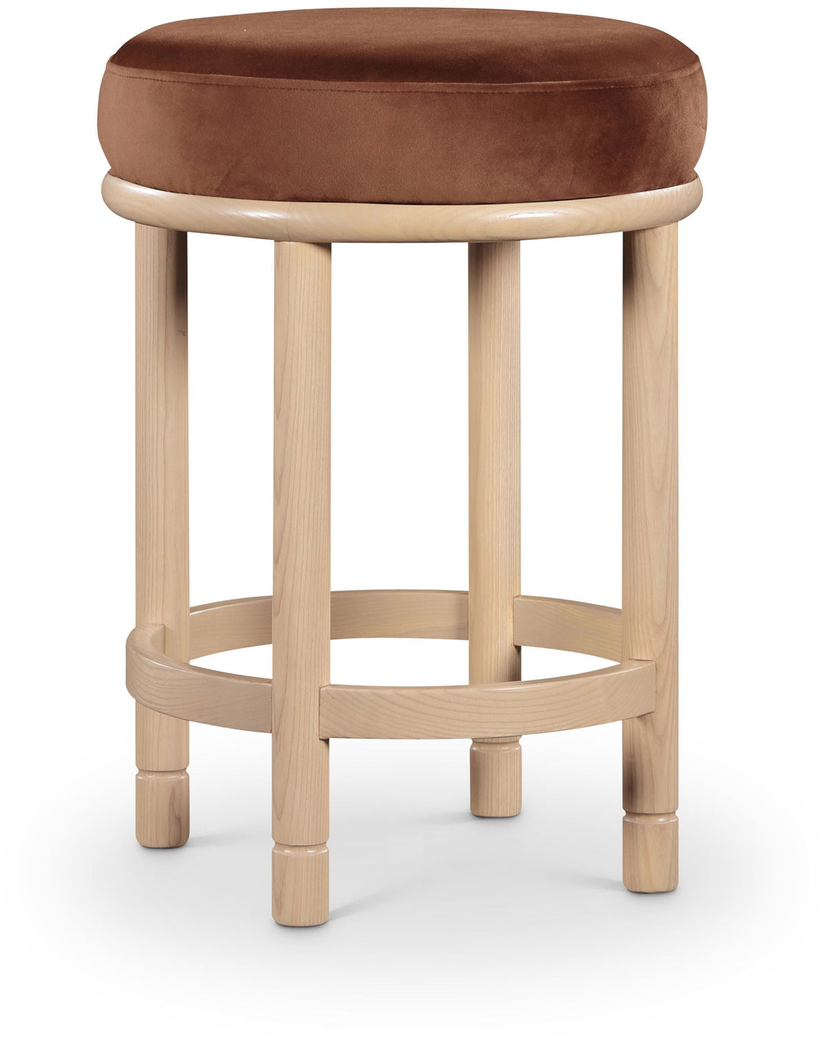 Monette - Counter Stool with Natural Base