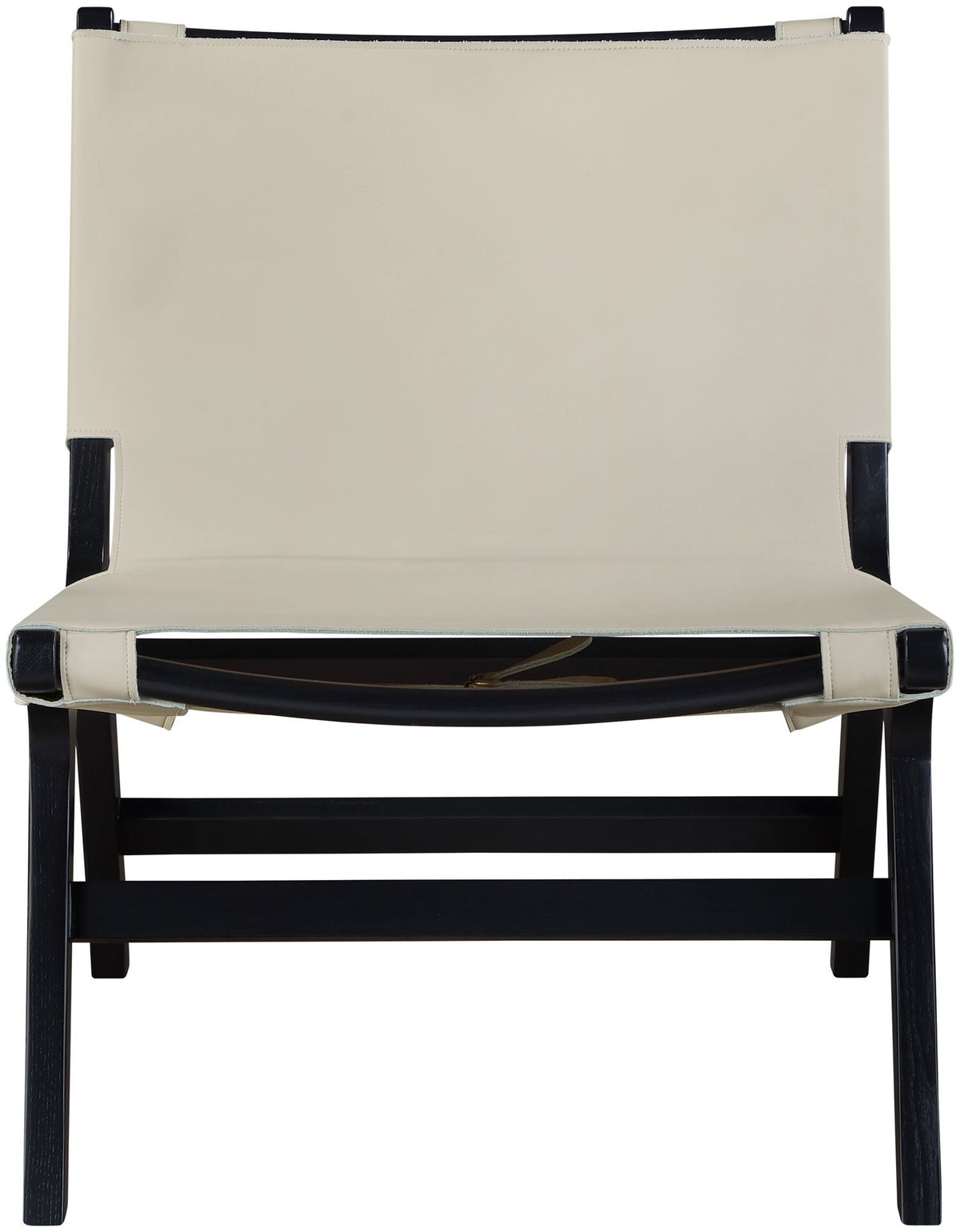 Rawlins Vegan Leather Accent Chair with Black Frame