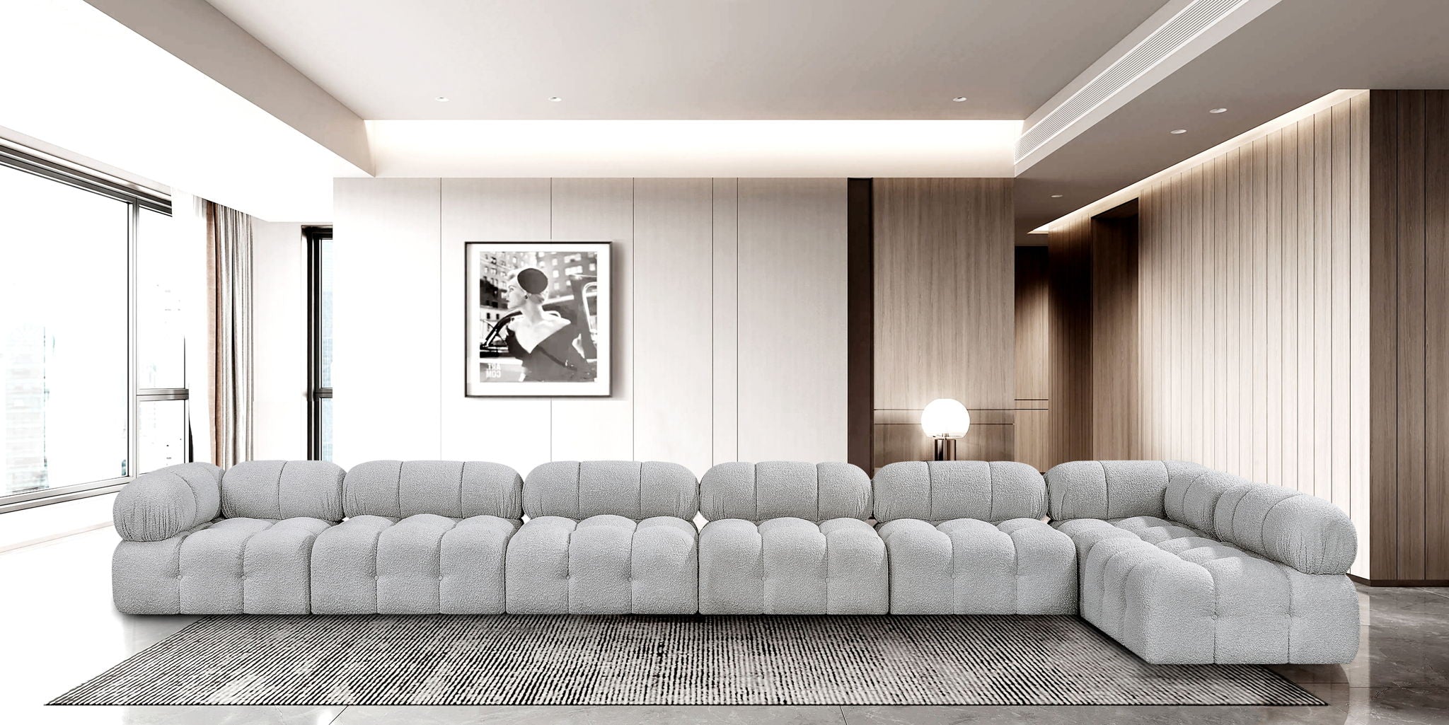 Ames - 7 Piece Modular L-Shaped Sectional